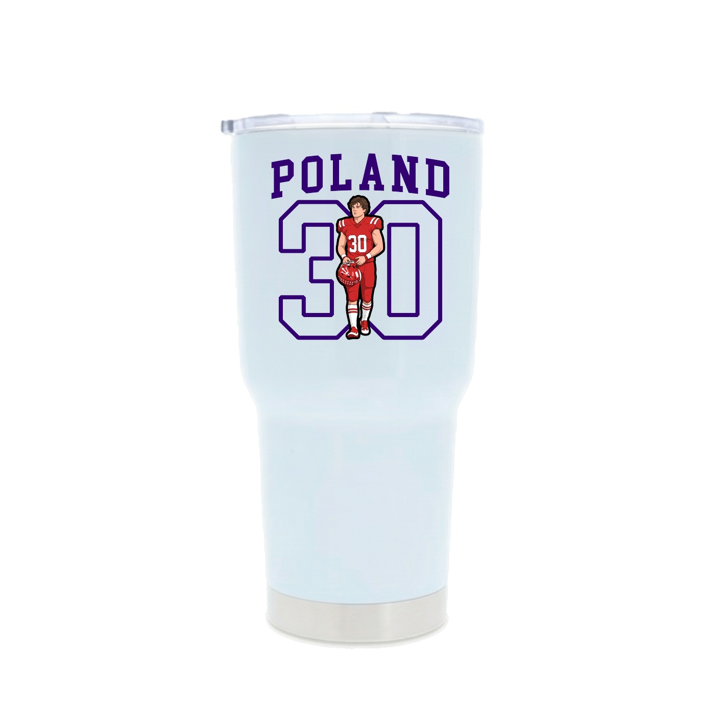 30oz Stainless Steel Tumbler — Shirsey in White