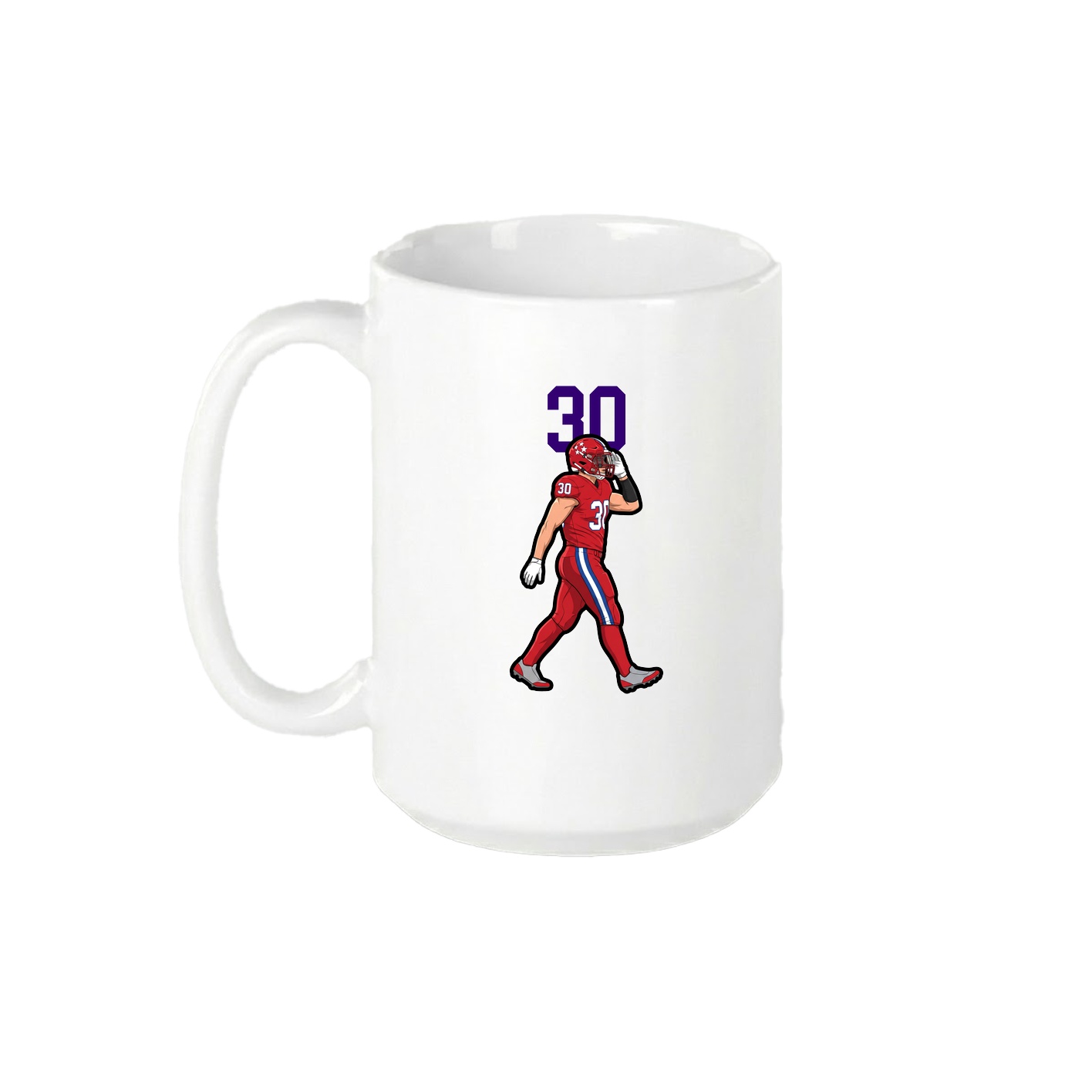 15oz Coffee Mug — Number Top in White