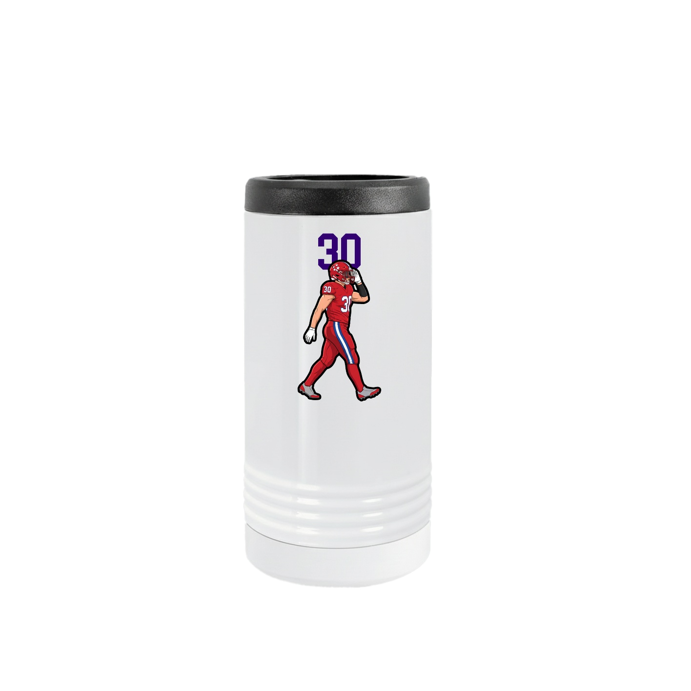 Slim Beverage Holder — Number Top in White