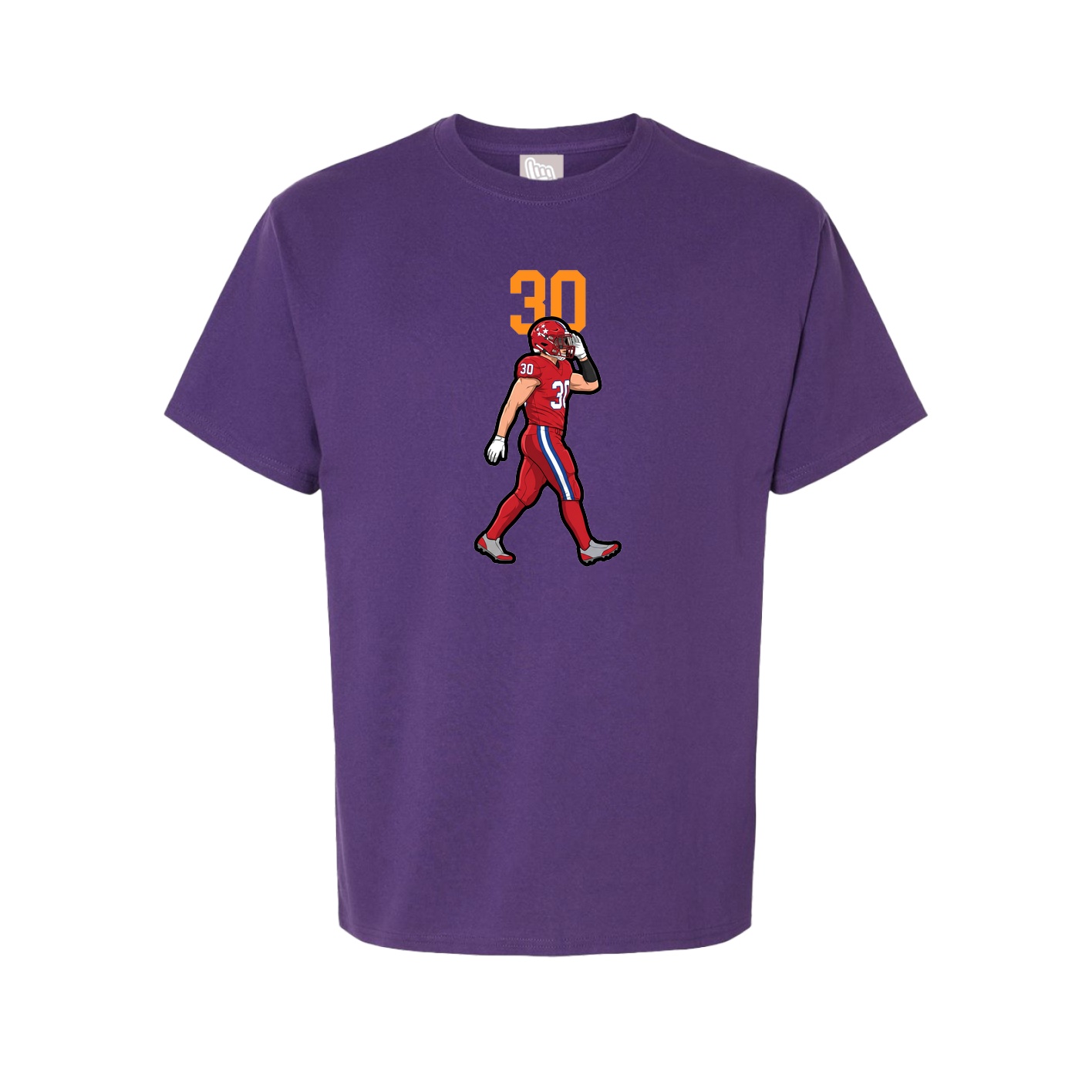 Youth Tee — Number Top in Purple