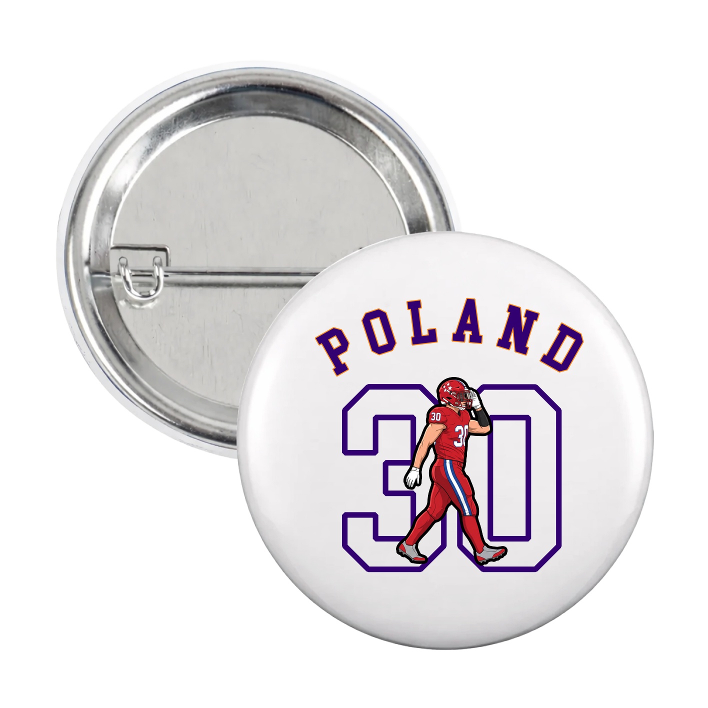 Game Day Button — Shirsey Arch in White