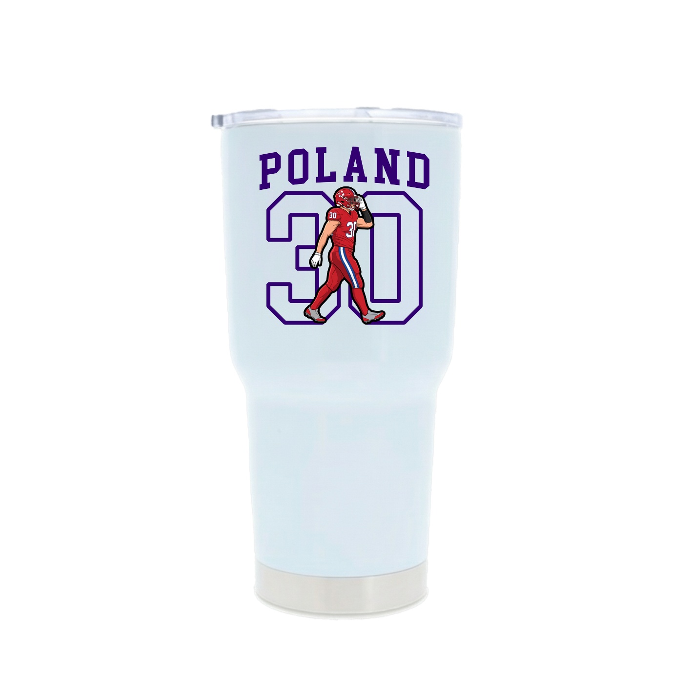 30oz Stainless Steel Tumbler — Shirsey in White
