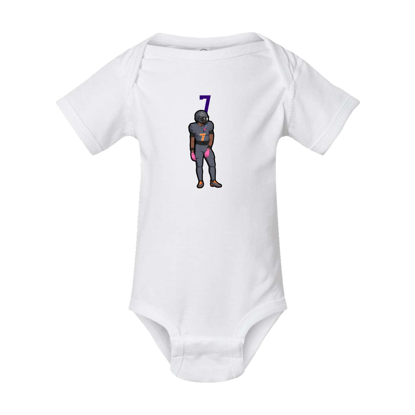 Baby Onesie — Number Top in White