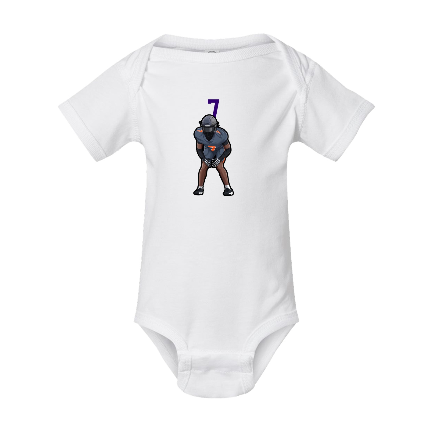 Baby Onesie — Number Top in White
