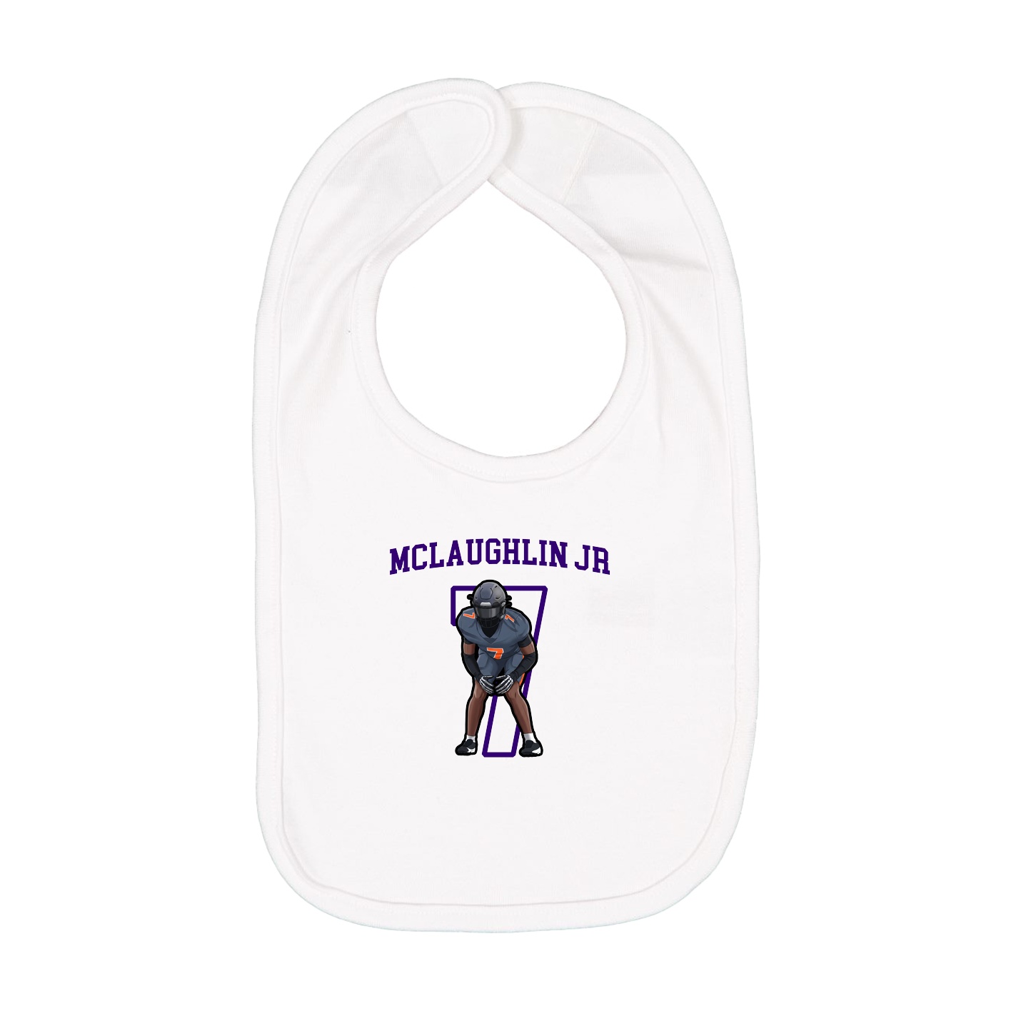 Infant Bib — Shirsey in White