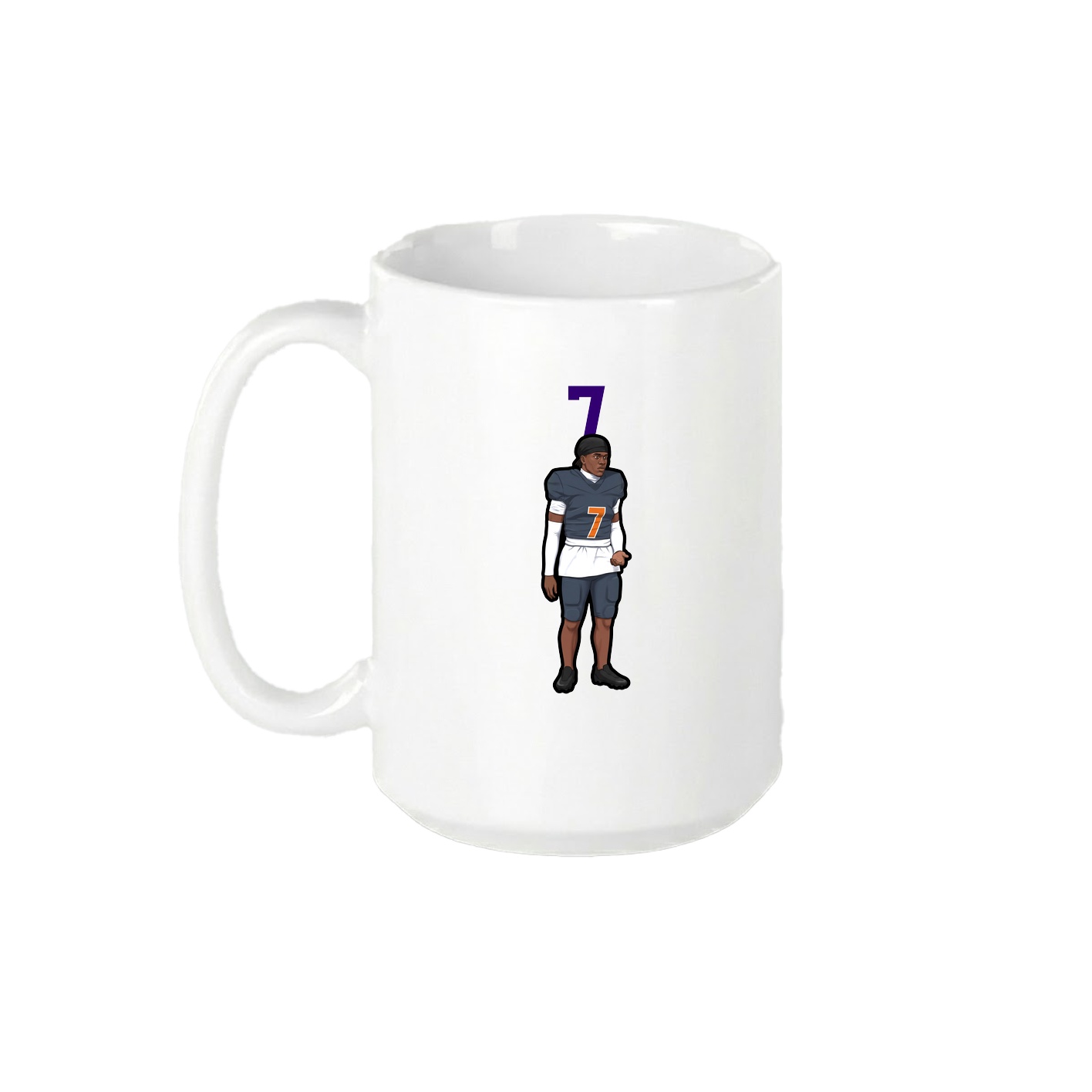 15oz Coffee Mug — Number Top in White