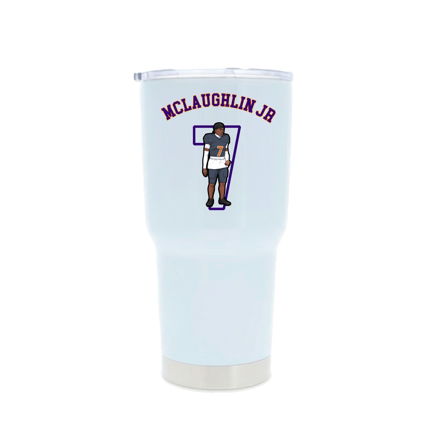 30oz Stainless Steel Tumbler — Shirsey Arch in White