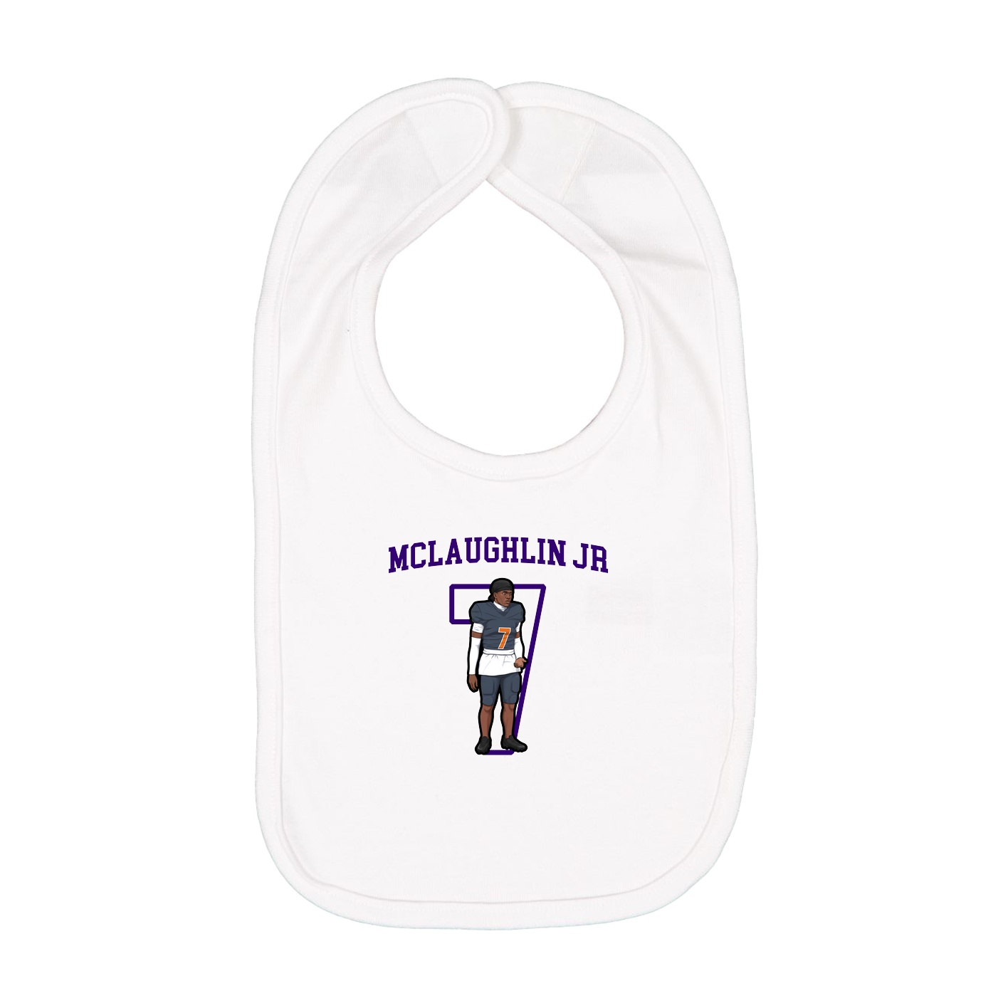 Infant Bib — Shirsey in White