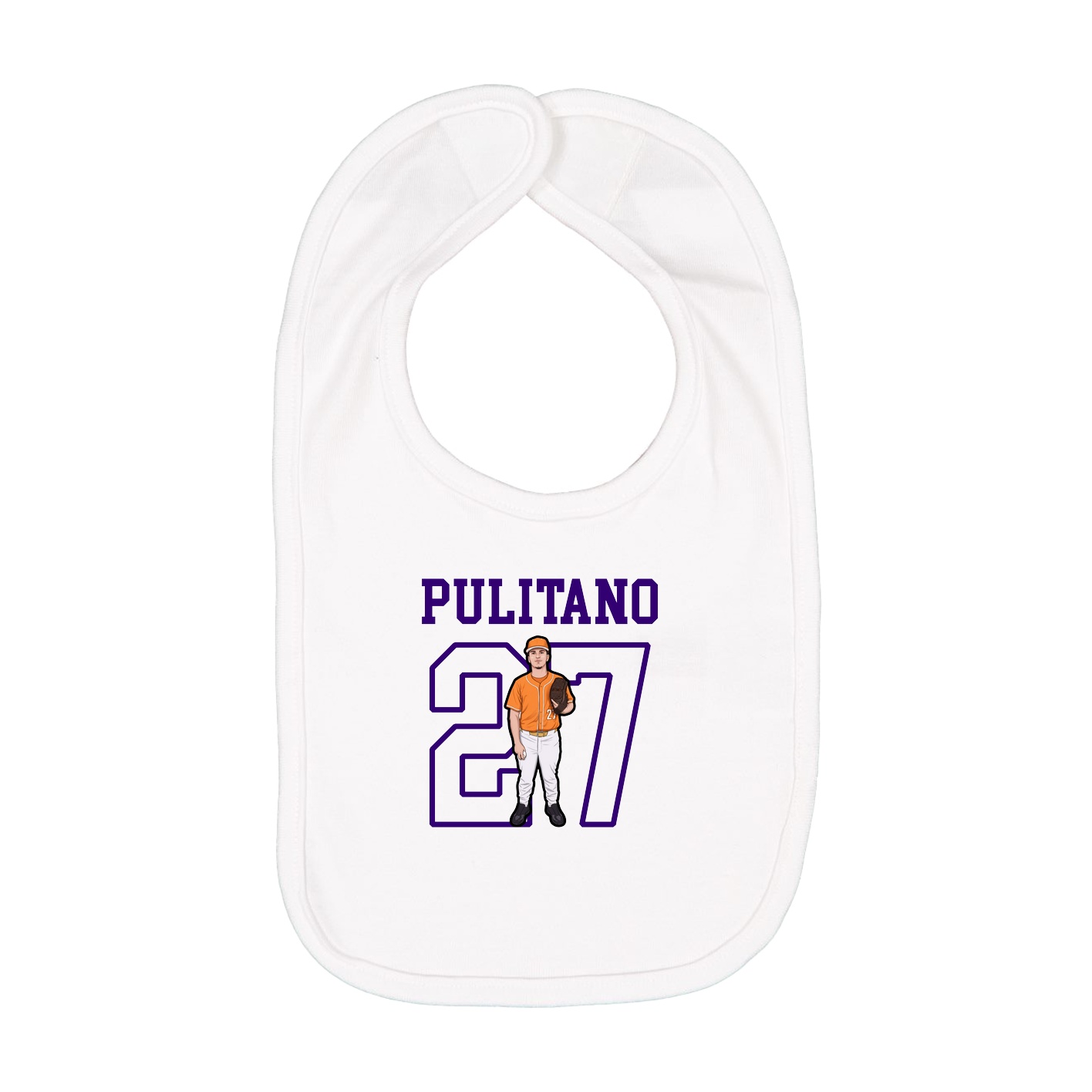 Infant Bib — Shirsey in White