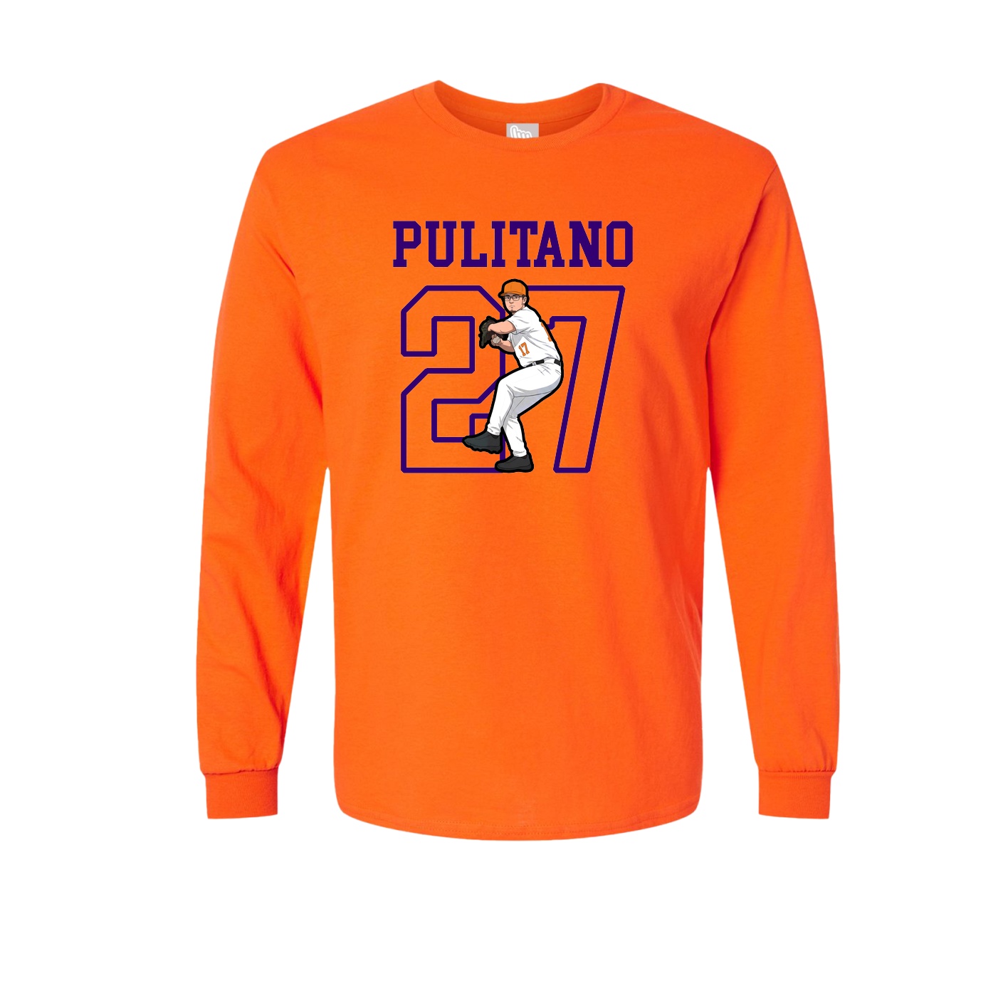 Long Sleeve Tee — Shirsey in Orange