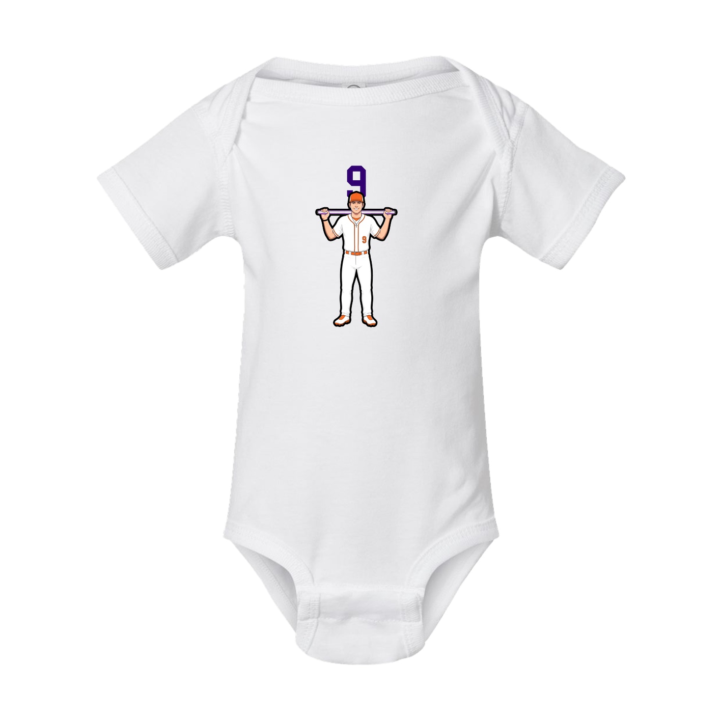 Baby Onesie — Number Top in White
