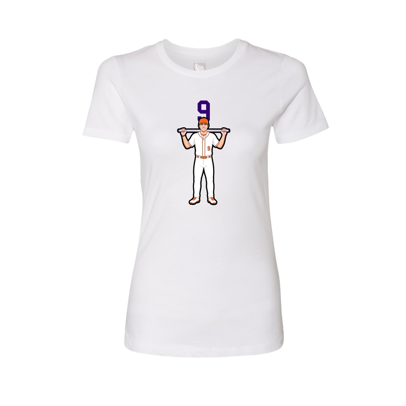 Womens Tee — Number Top in White