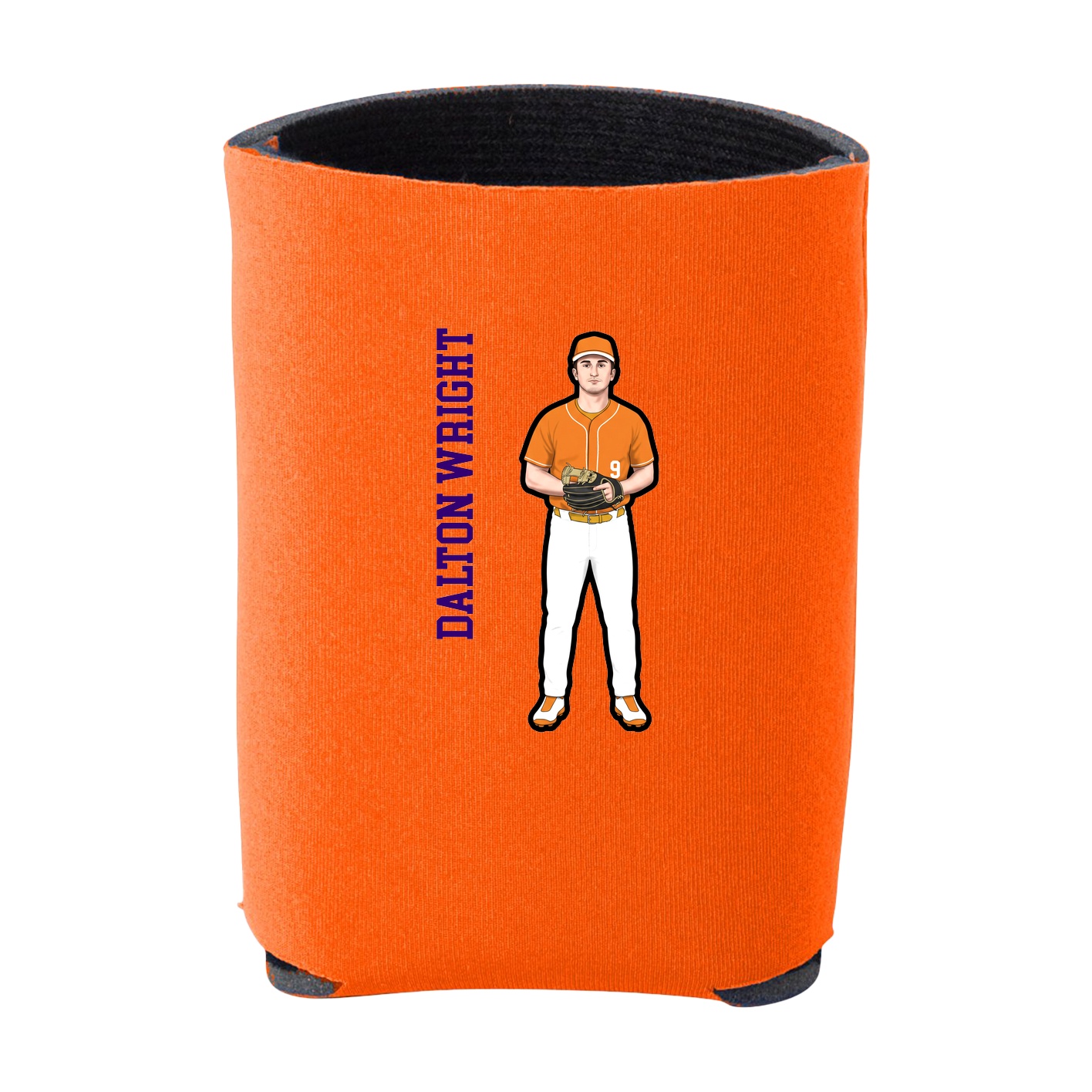 Can Holder — Name Vertical in Orange