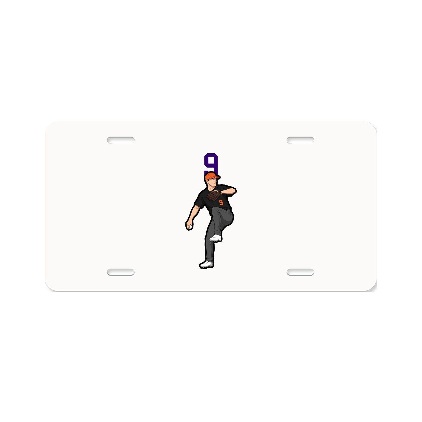 License Plate — Number Top in Classic