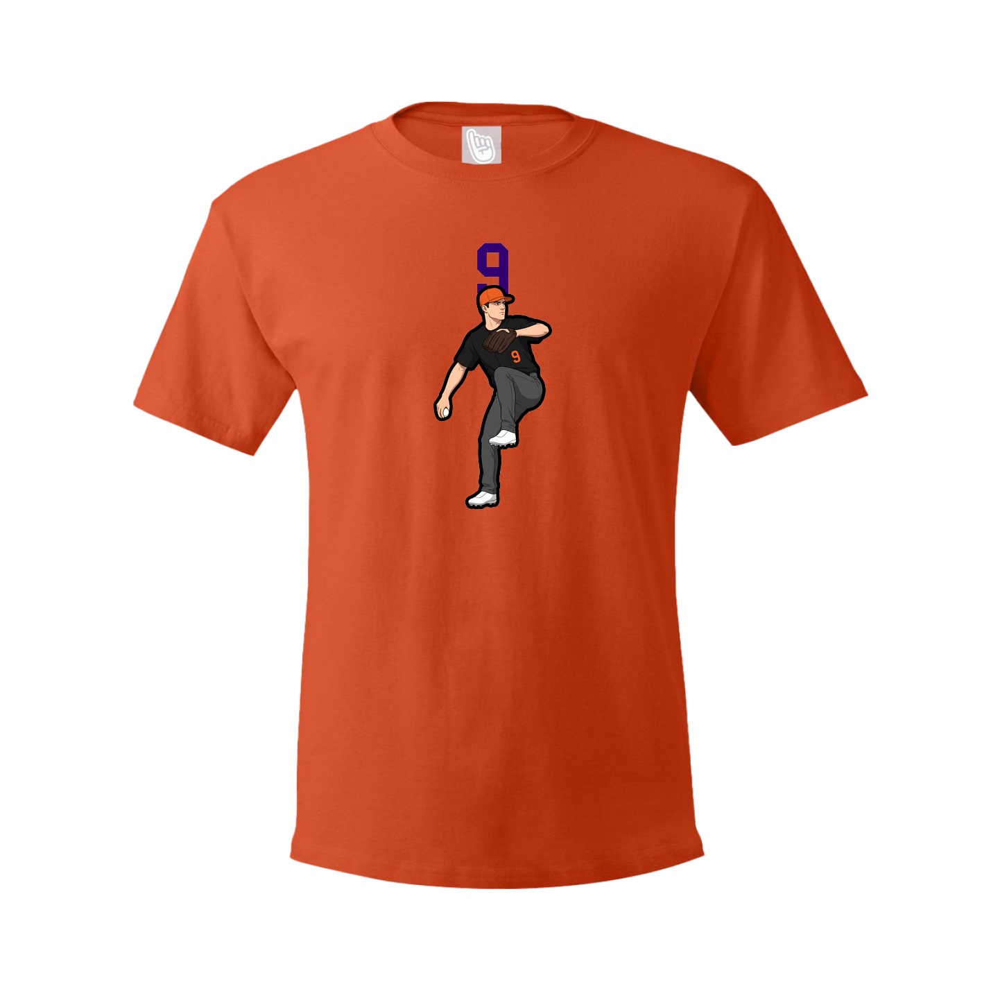 Tee — Number Top in Orange