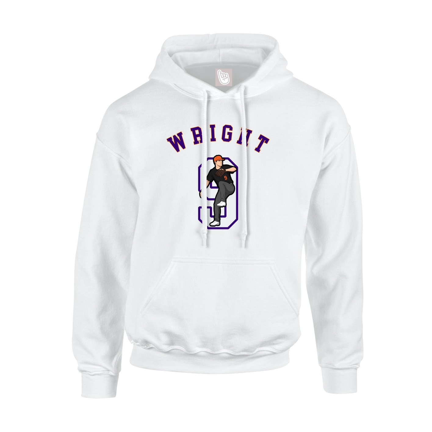 Youth Hoodie — Shirsey Arch in White