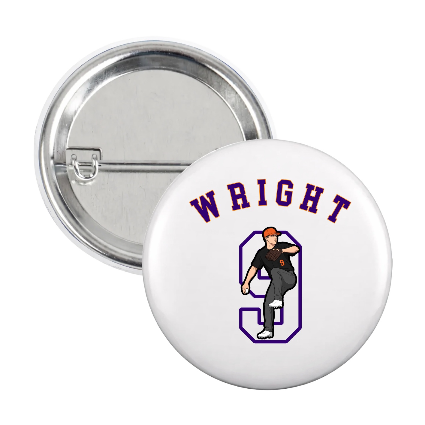 Game Day Button — Shirsey Arch in White