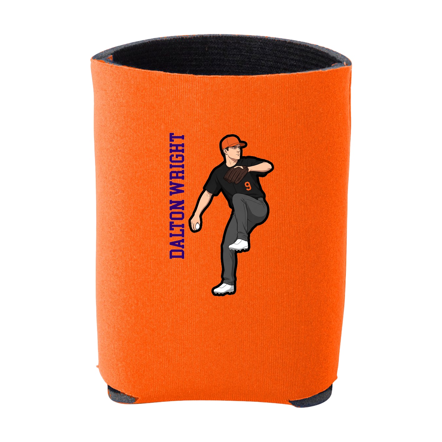 Can Holder — Name Vertical in Orange
