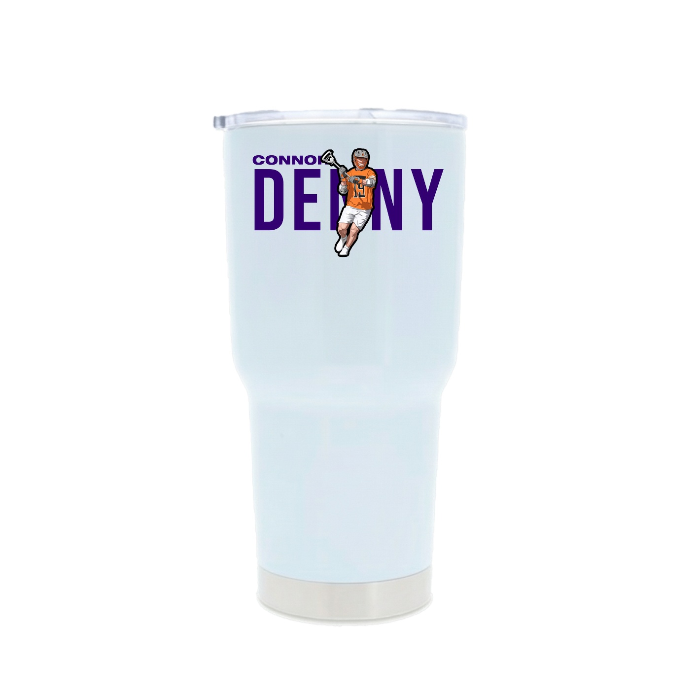 30oz Stainless Steel Tumbler — Player Name in White