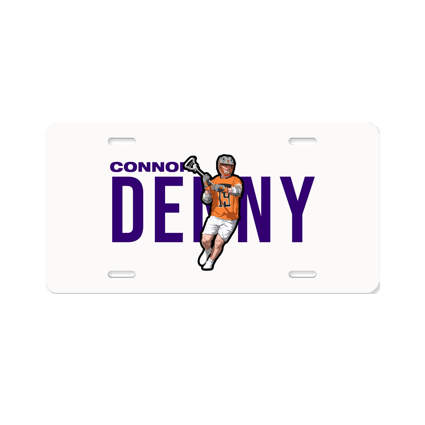 License Plate — Player Name in Classic