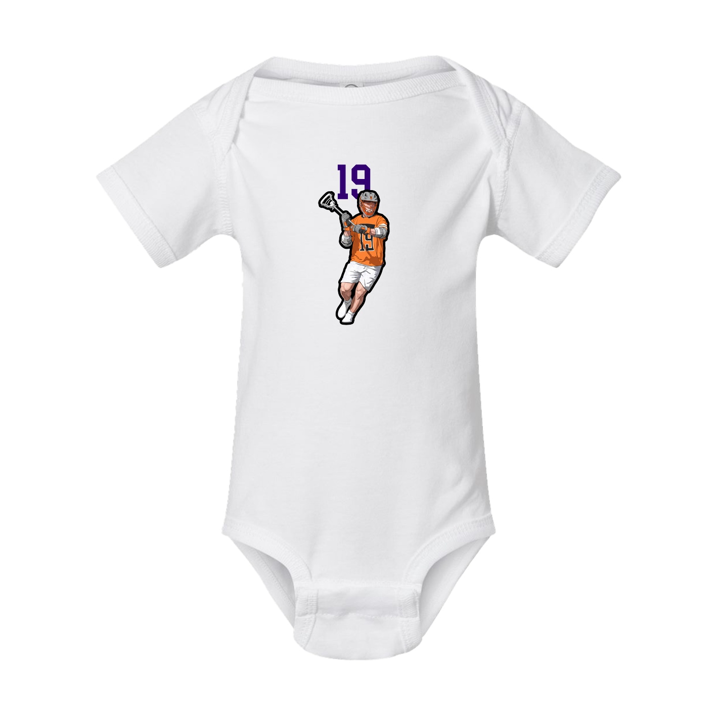 Baby Onesie — Number Top in White