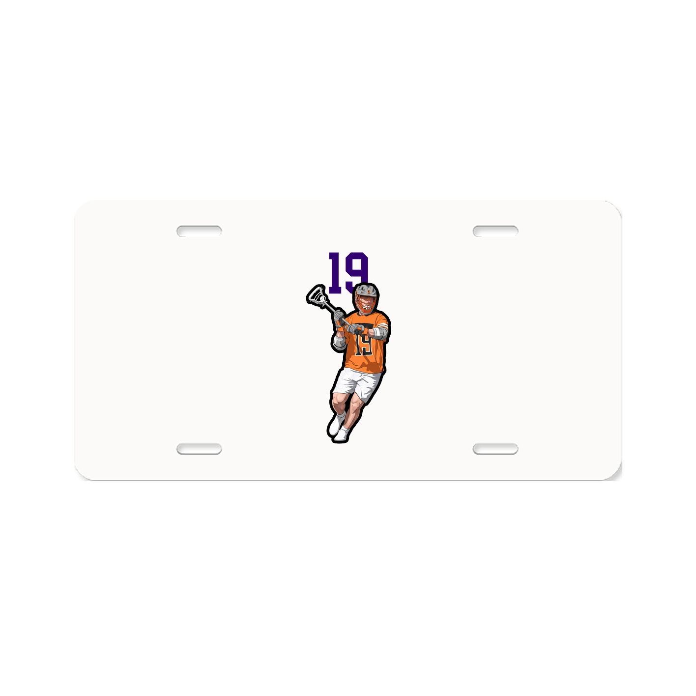 License Plate — Number Top in Classic