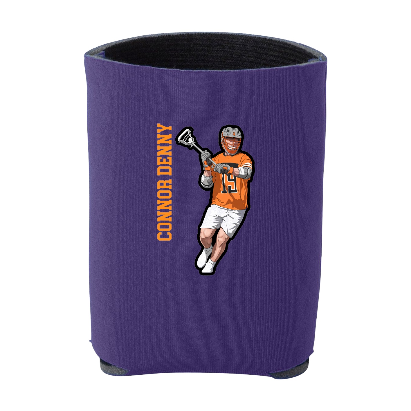 Can Holder — Name Vertical in Purple