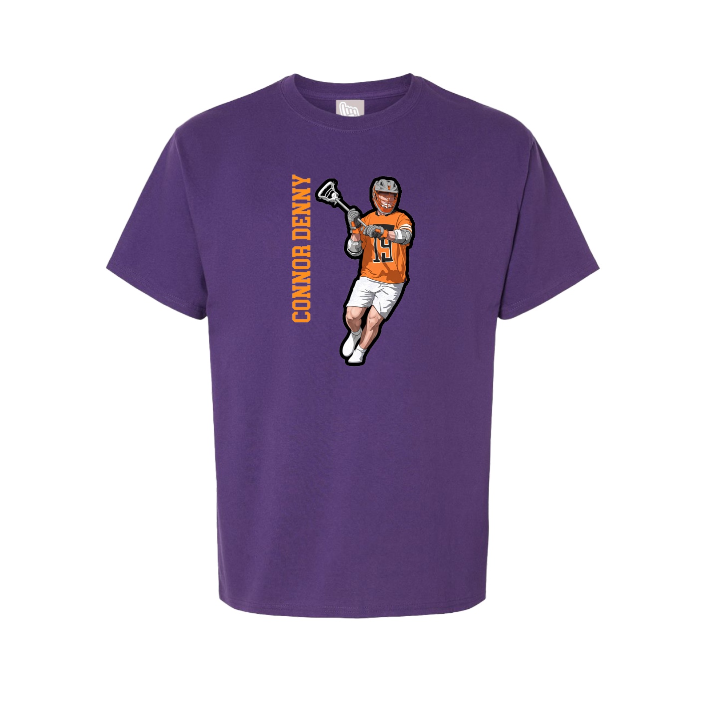 Tee — Name Vertical in Purple