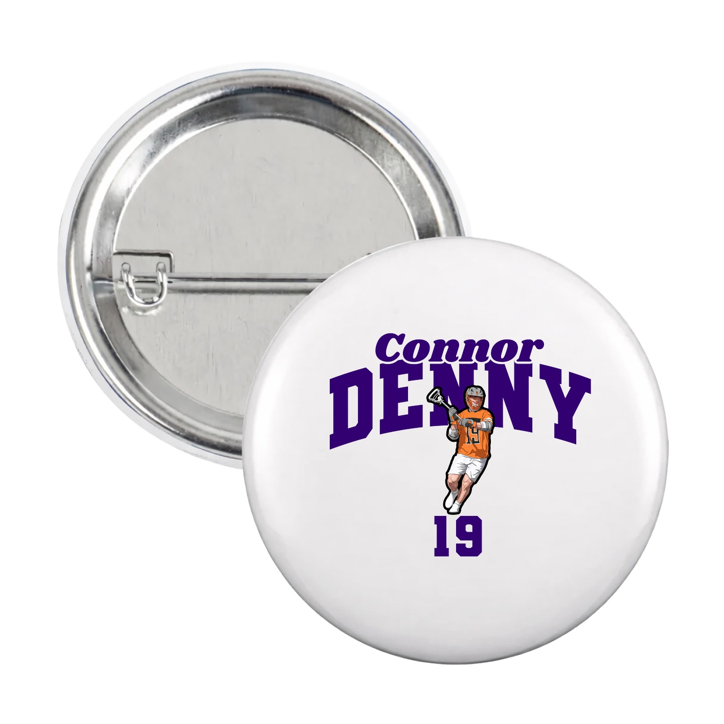 Game Day Button — Signature Arch in White