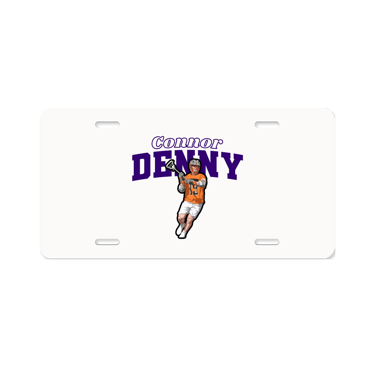 License Plate — Name Arch in Classic