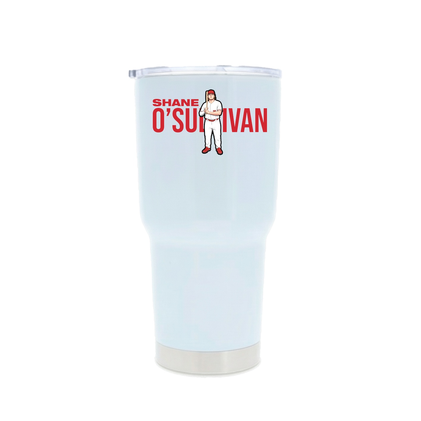 30oz Stainless Steel Tumbler — Player Name in White
