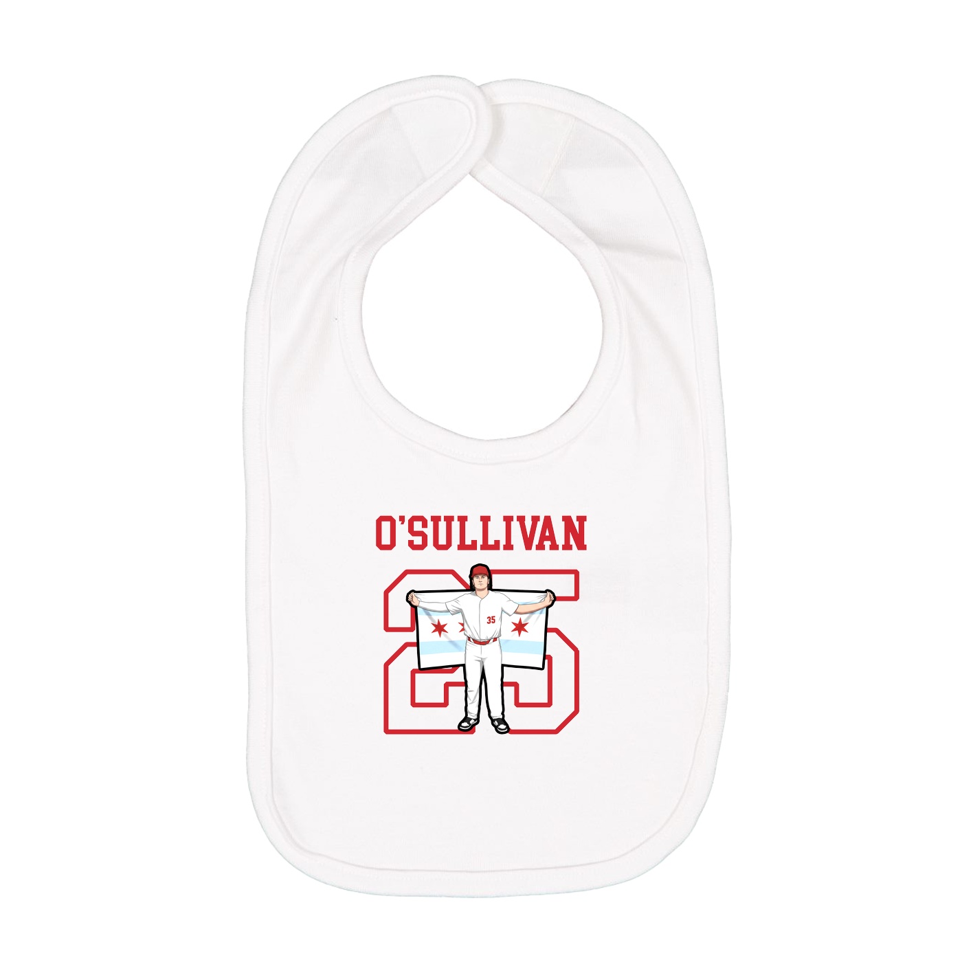 Infant Bib — Shirsey in White