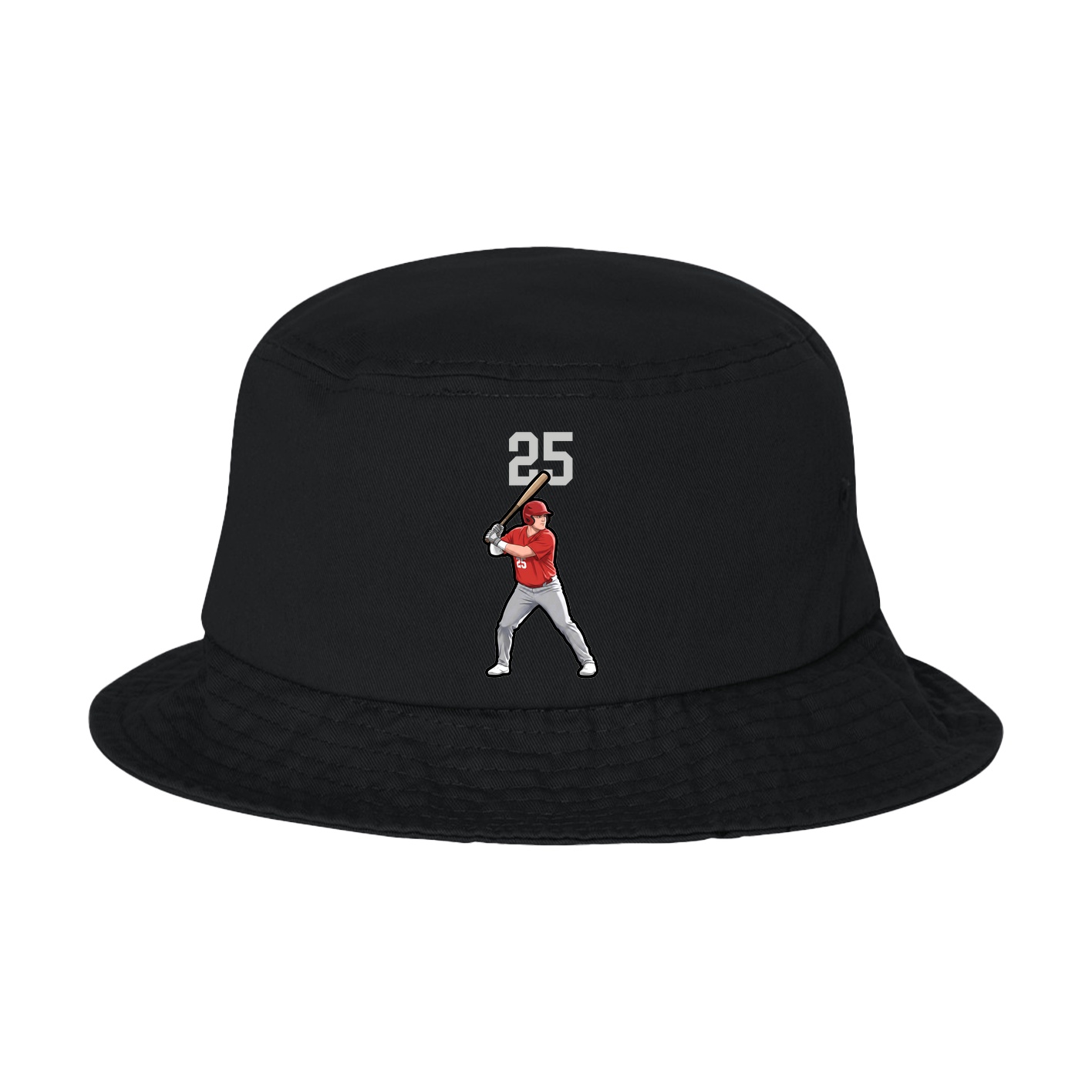 Bucket Cap — Number Top in Black