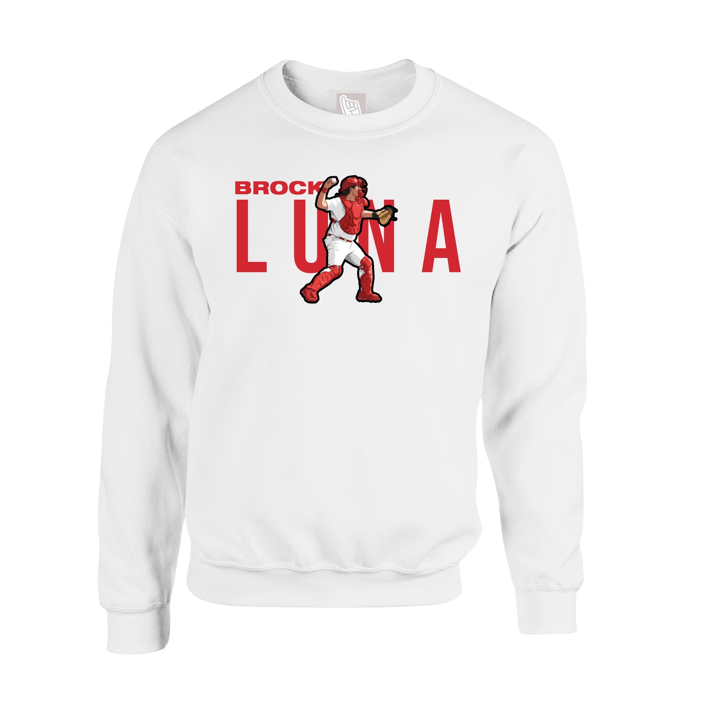 Fleece Crew — Player Name in White