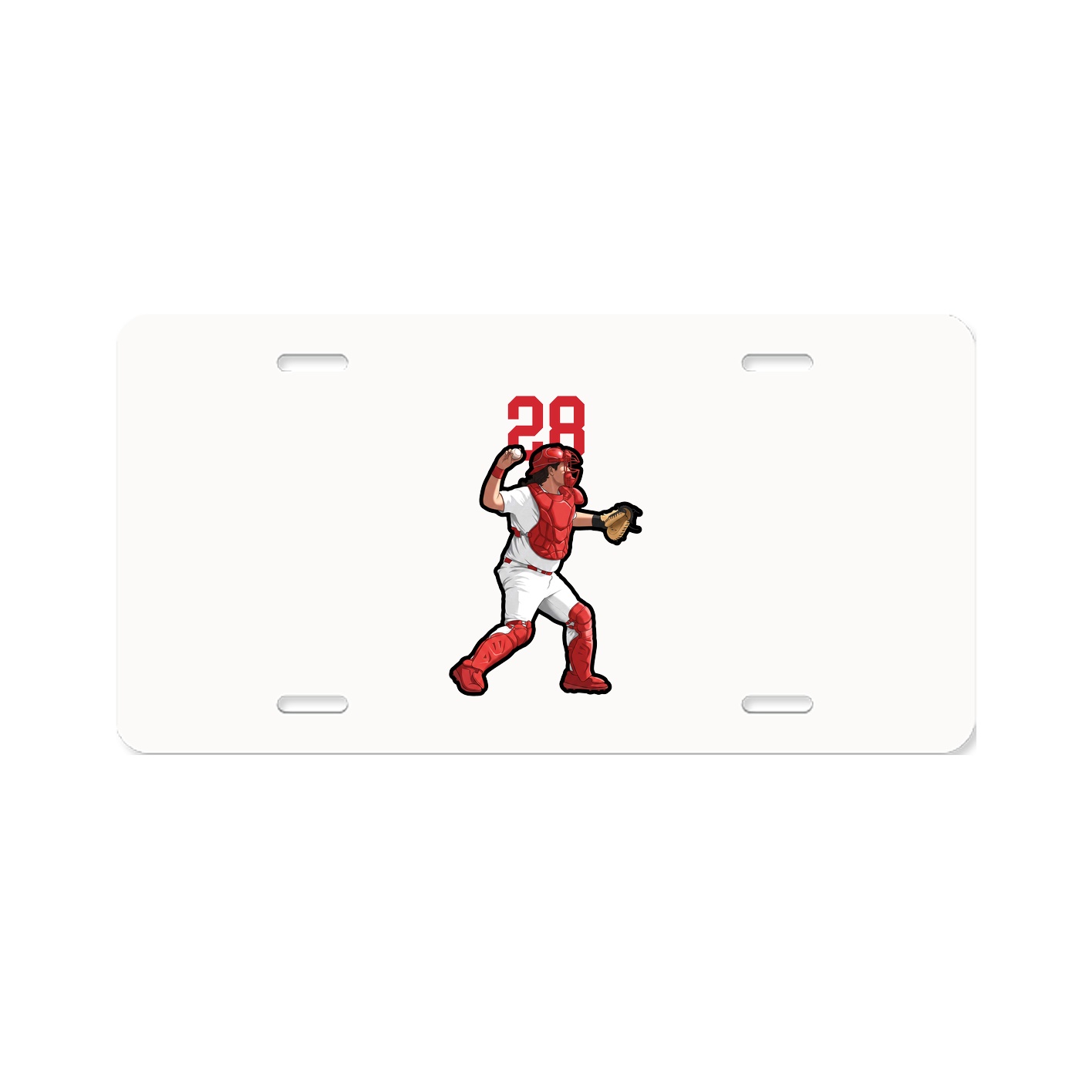 License Plate — Number Top in Classic