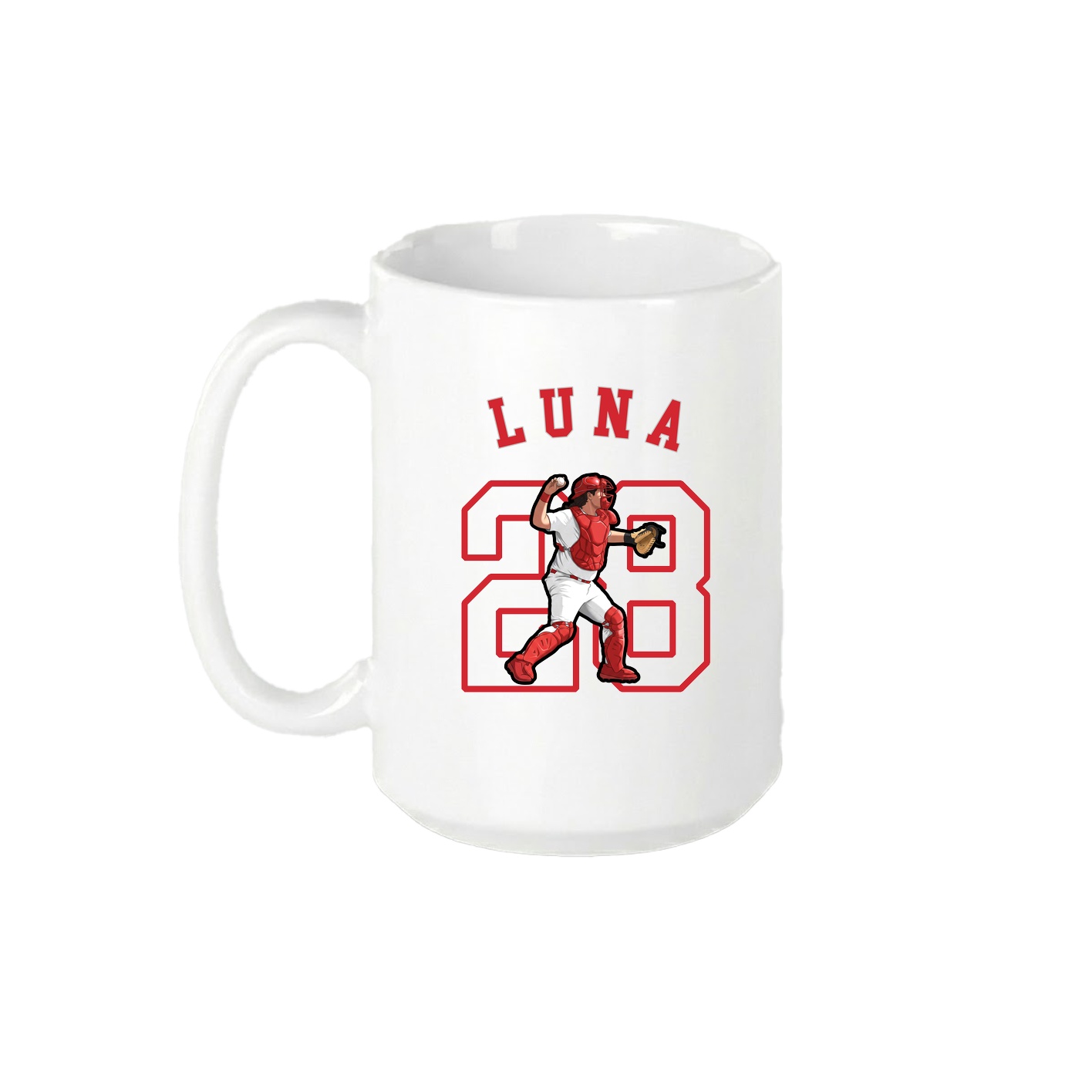 15oz Coffee Mug — Shirsey Arch in White