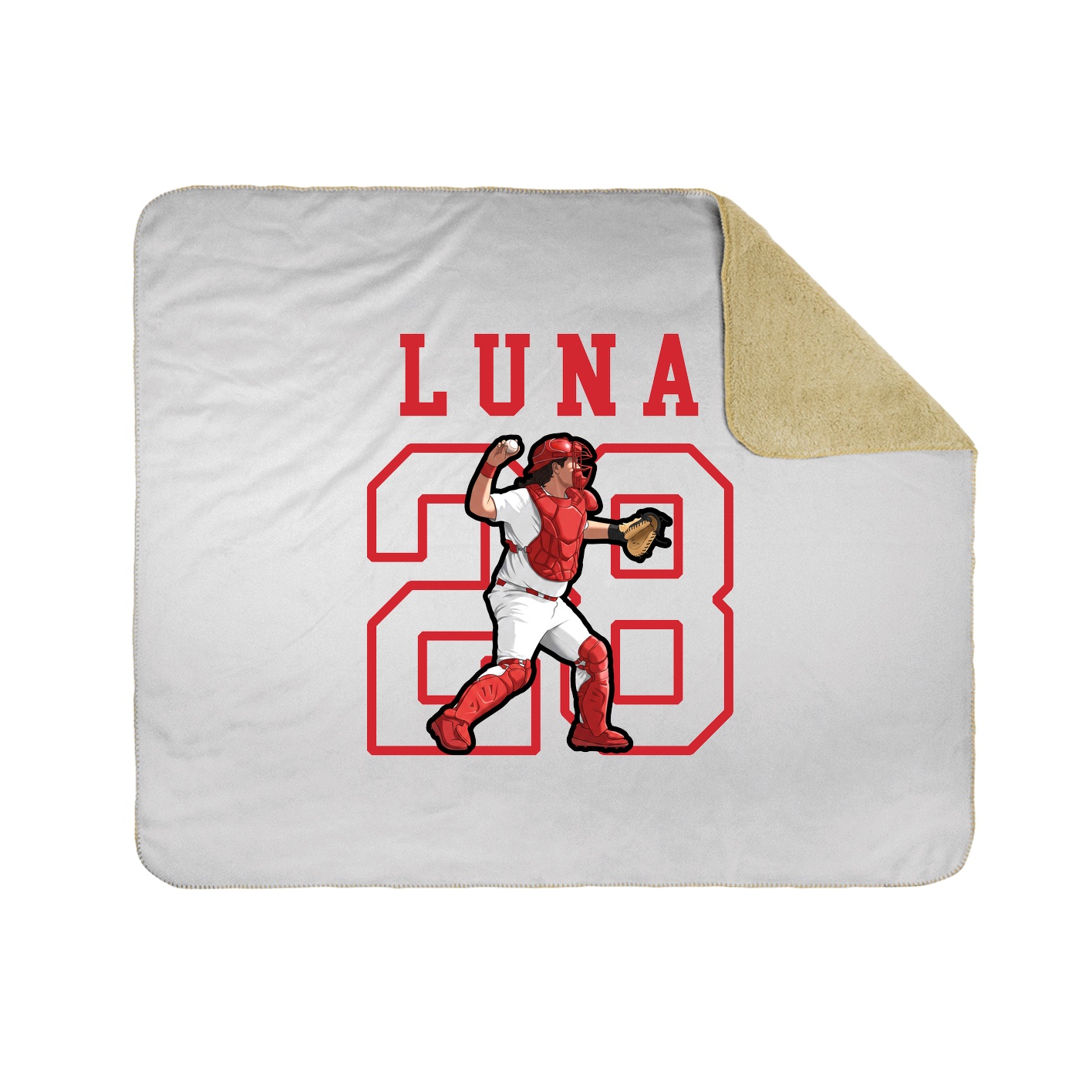 Throw Blanket — Shirsey in White
