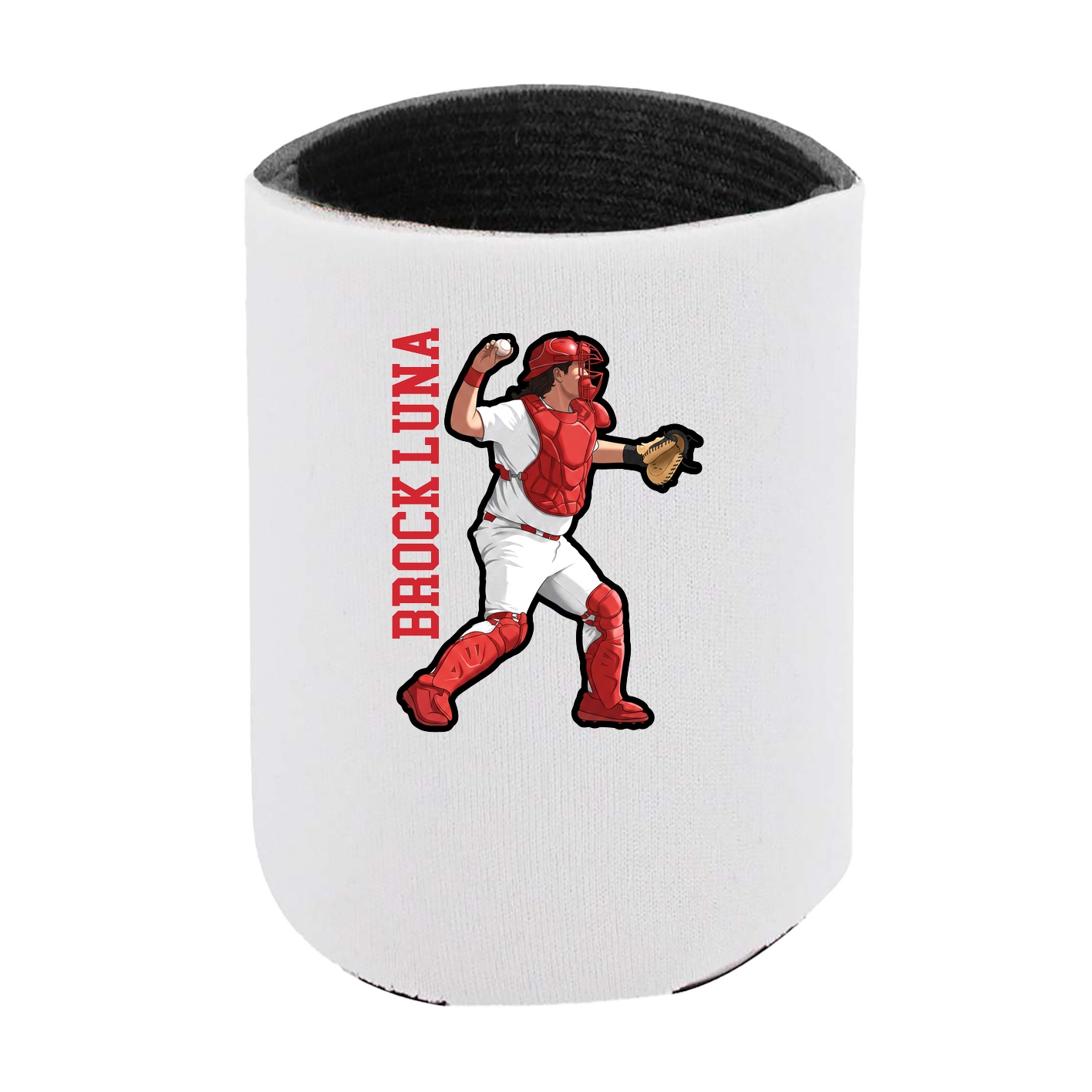 Can Holder — Name Vertical in White