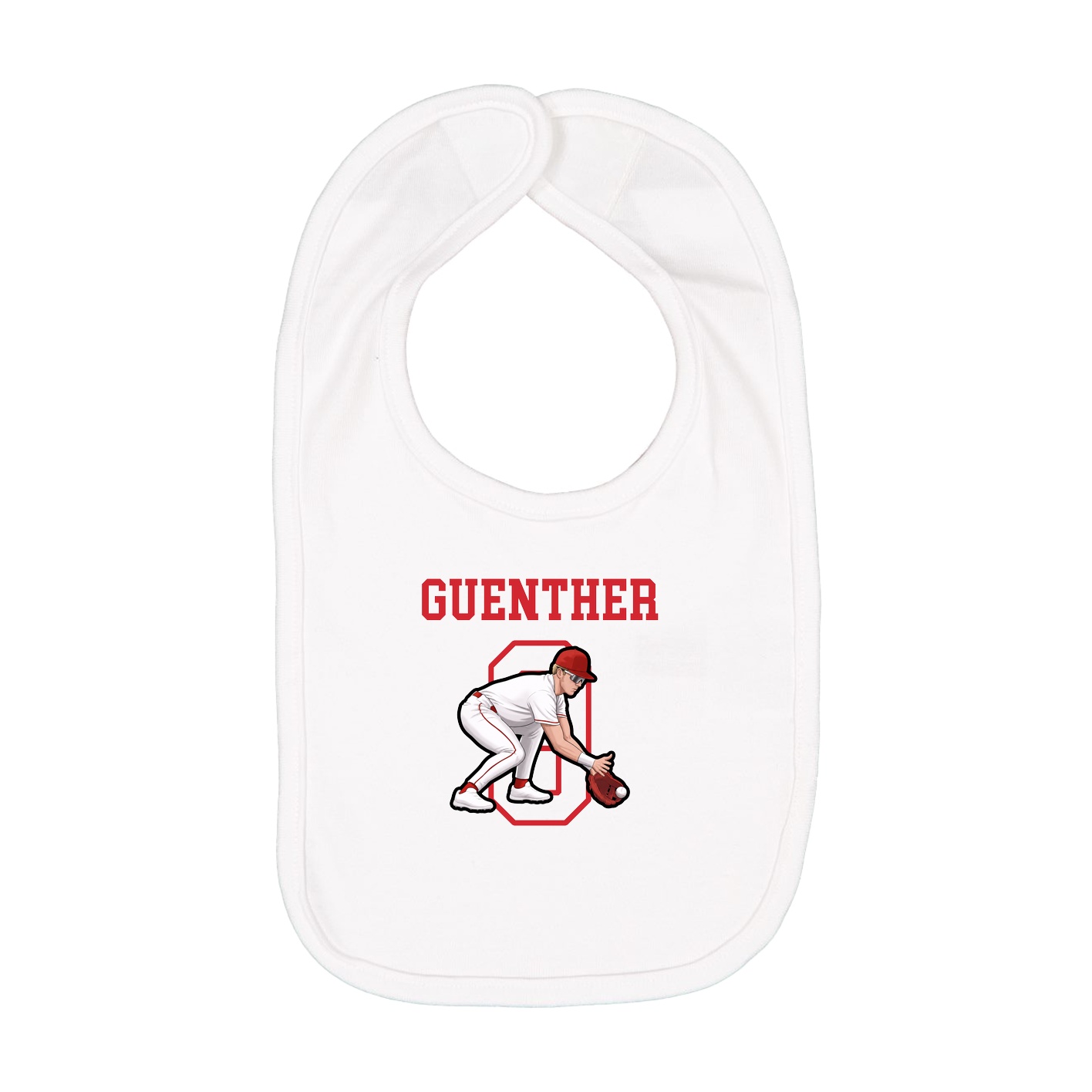 Infant Bib — Shirsey in White