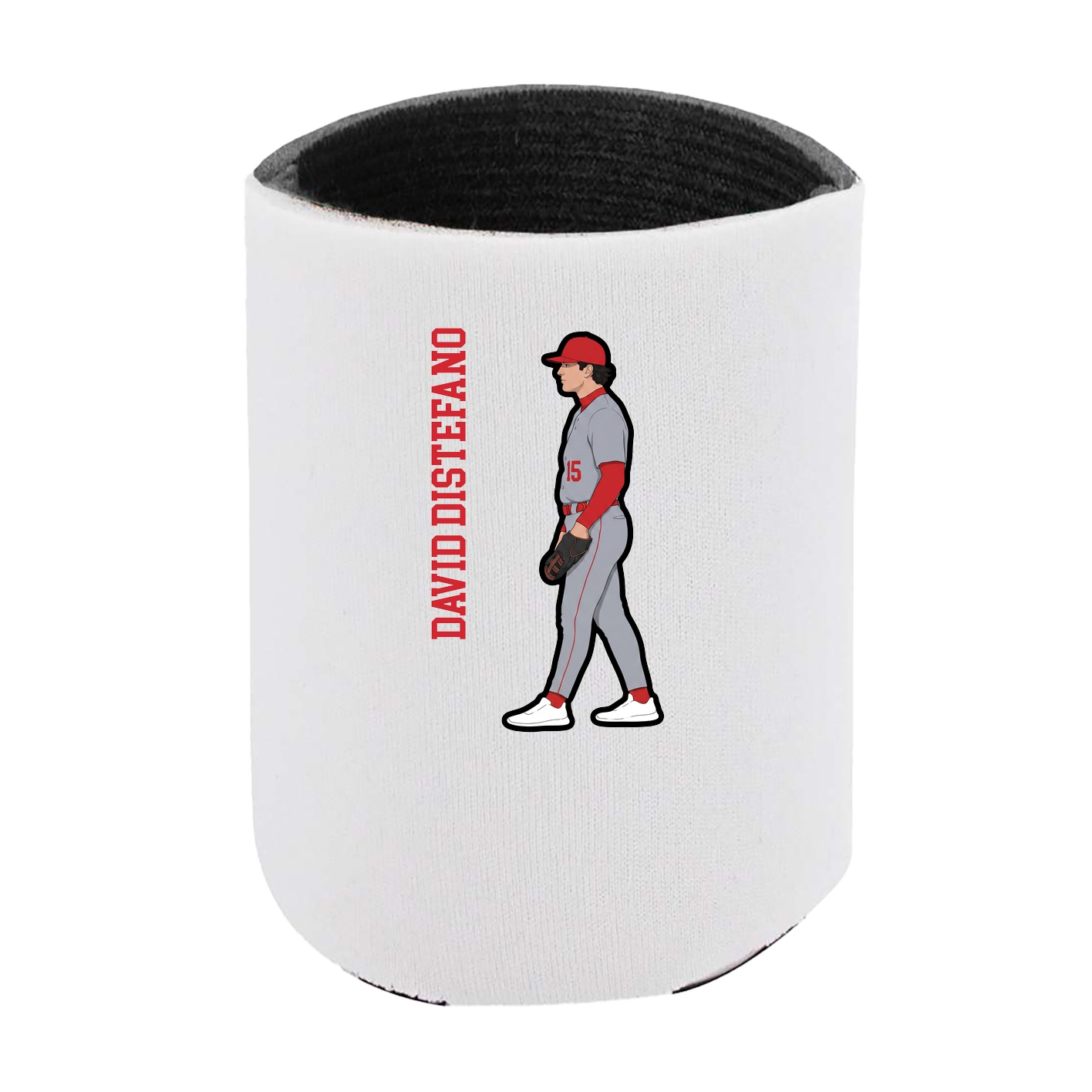 Can Holder — Name Vertical in White