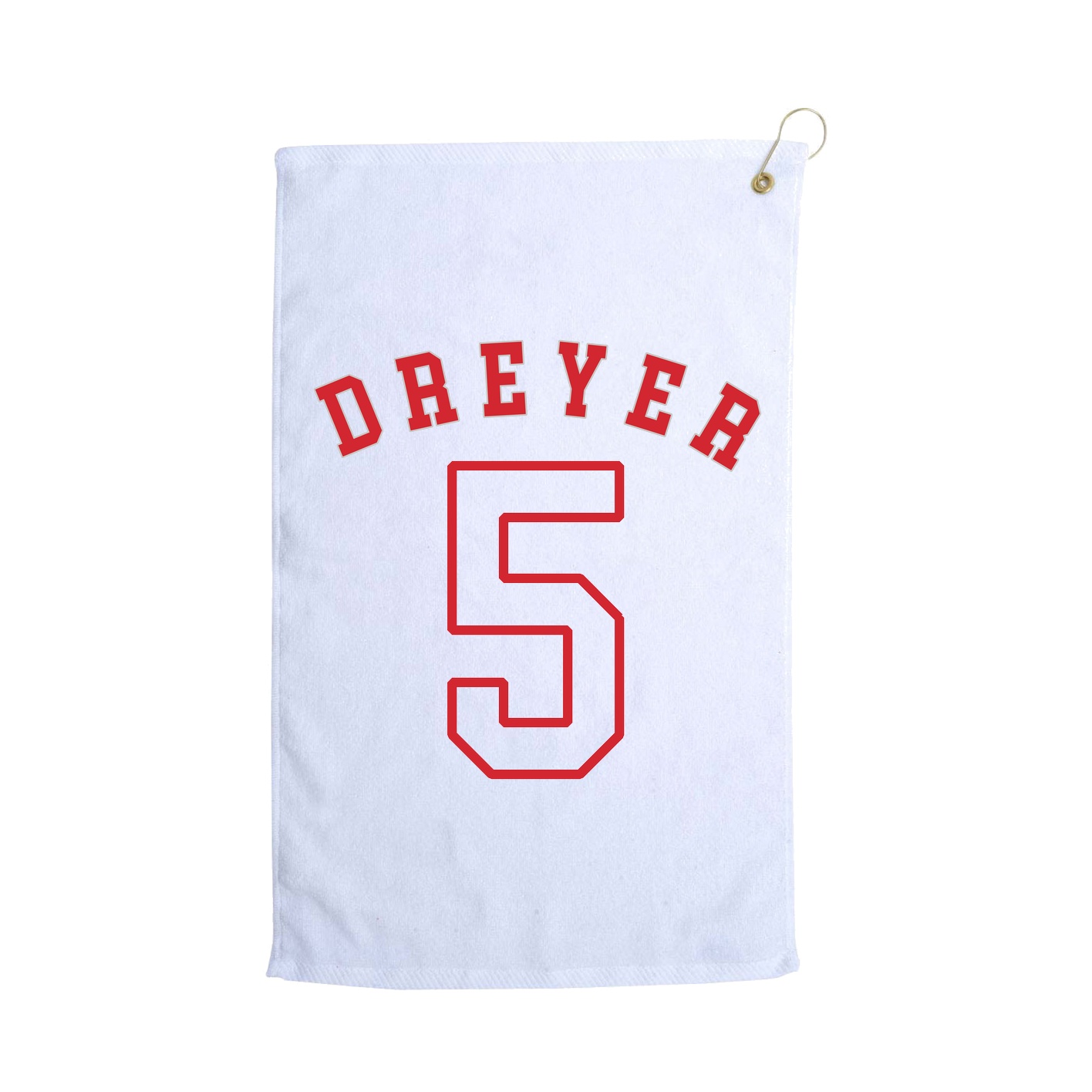 Golf Towel — Shirsey Arch in White