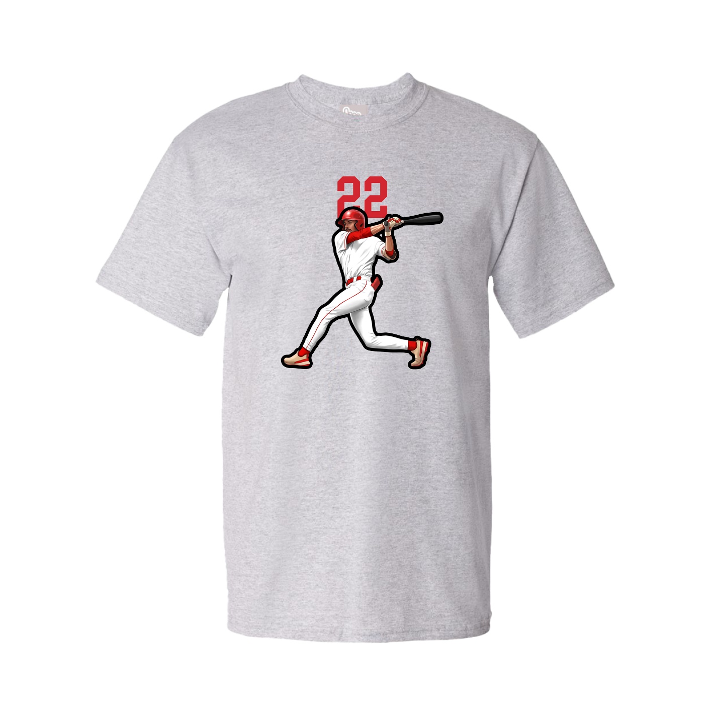 Tee — Number Top in Grey