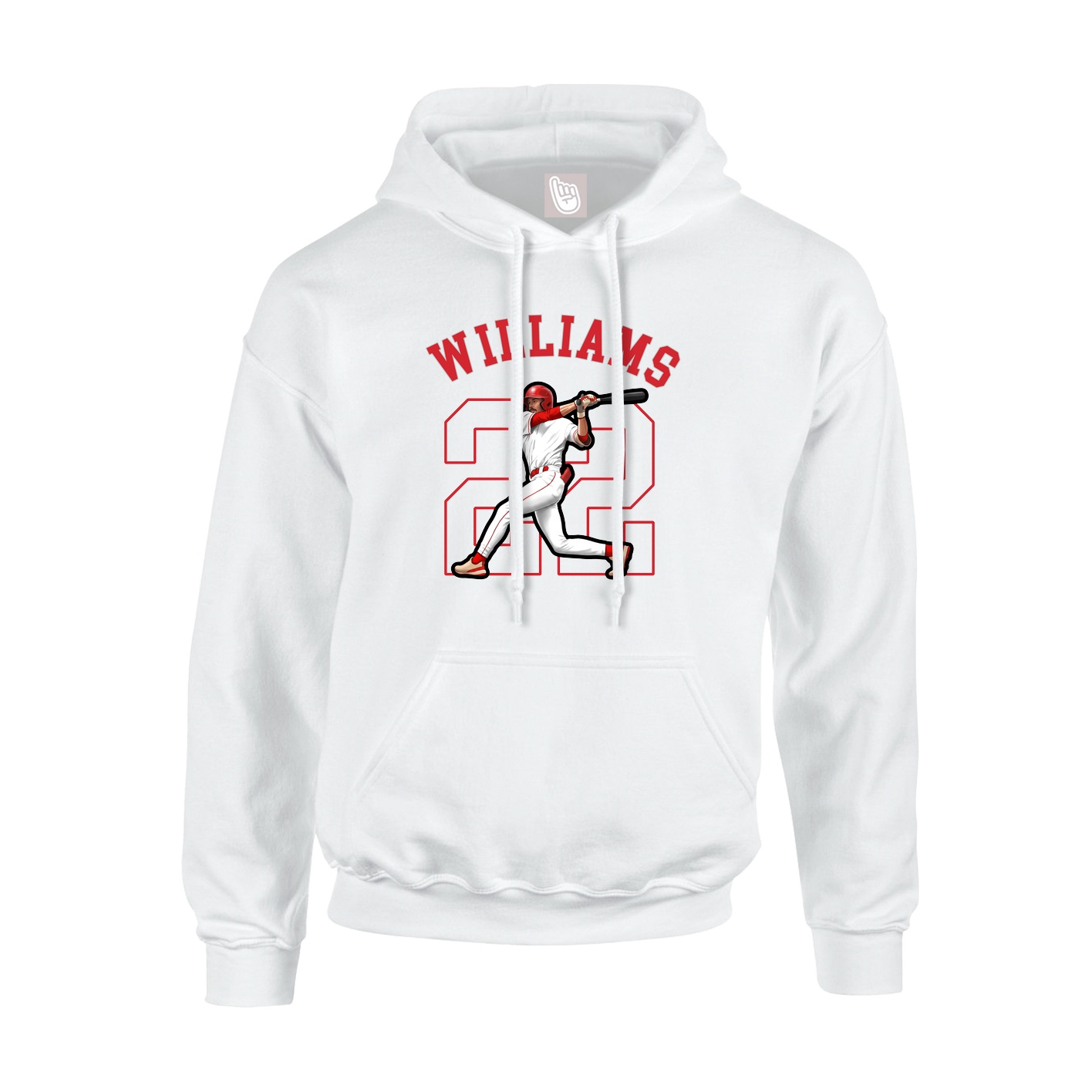 Youth Hoodie — Shirsey Arch in White