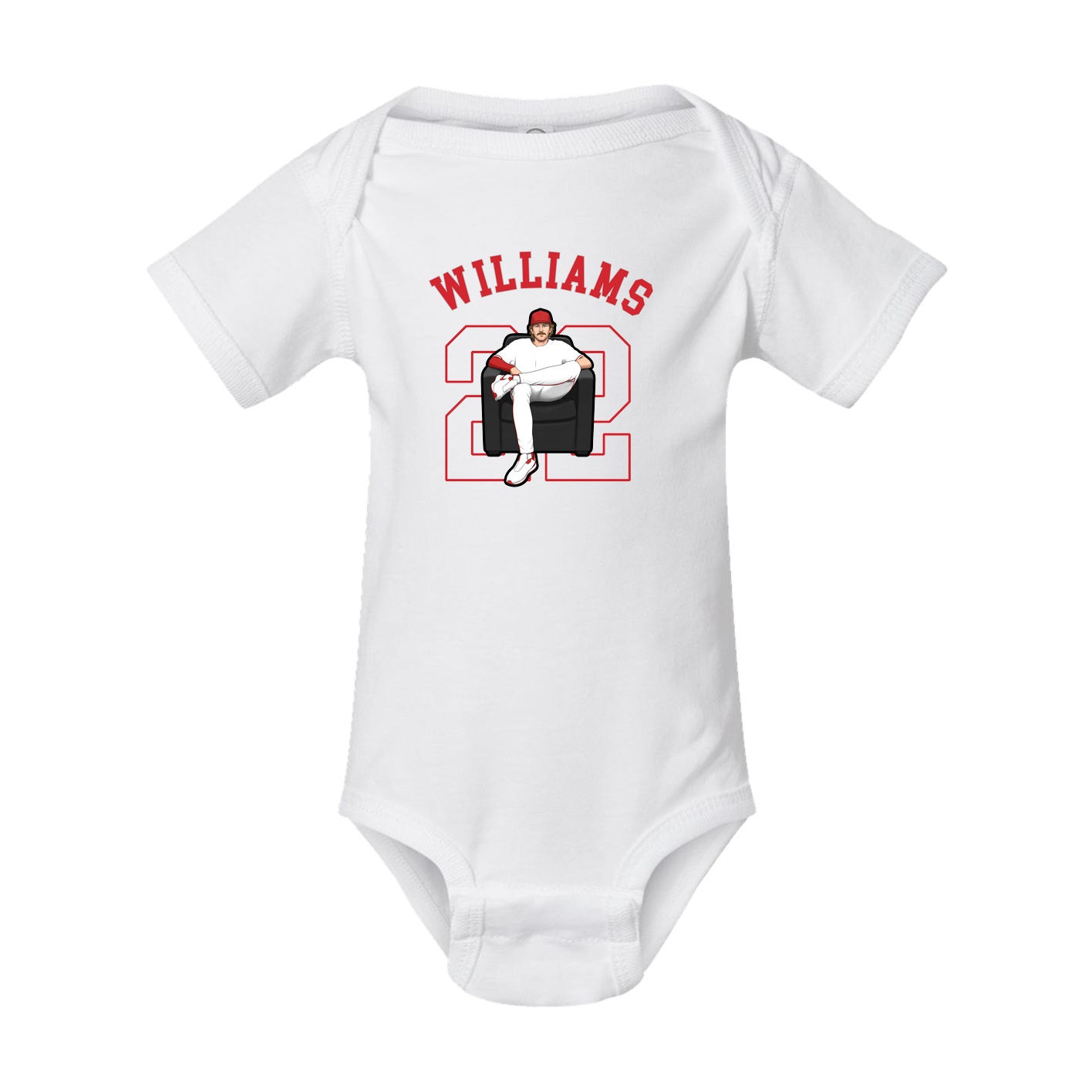 Baby Onesie — Shirsey Arch in White