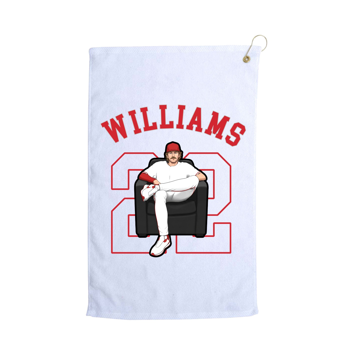 Golf Towel — Shirsey Arch in White