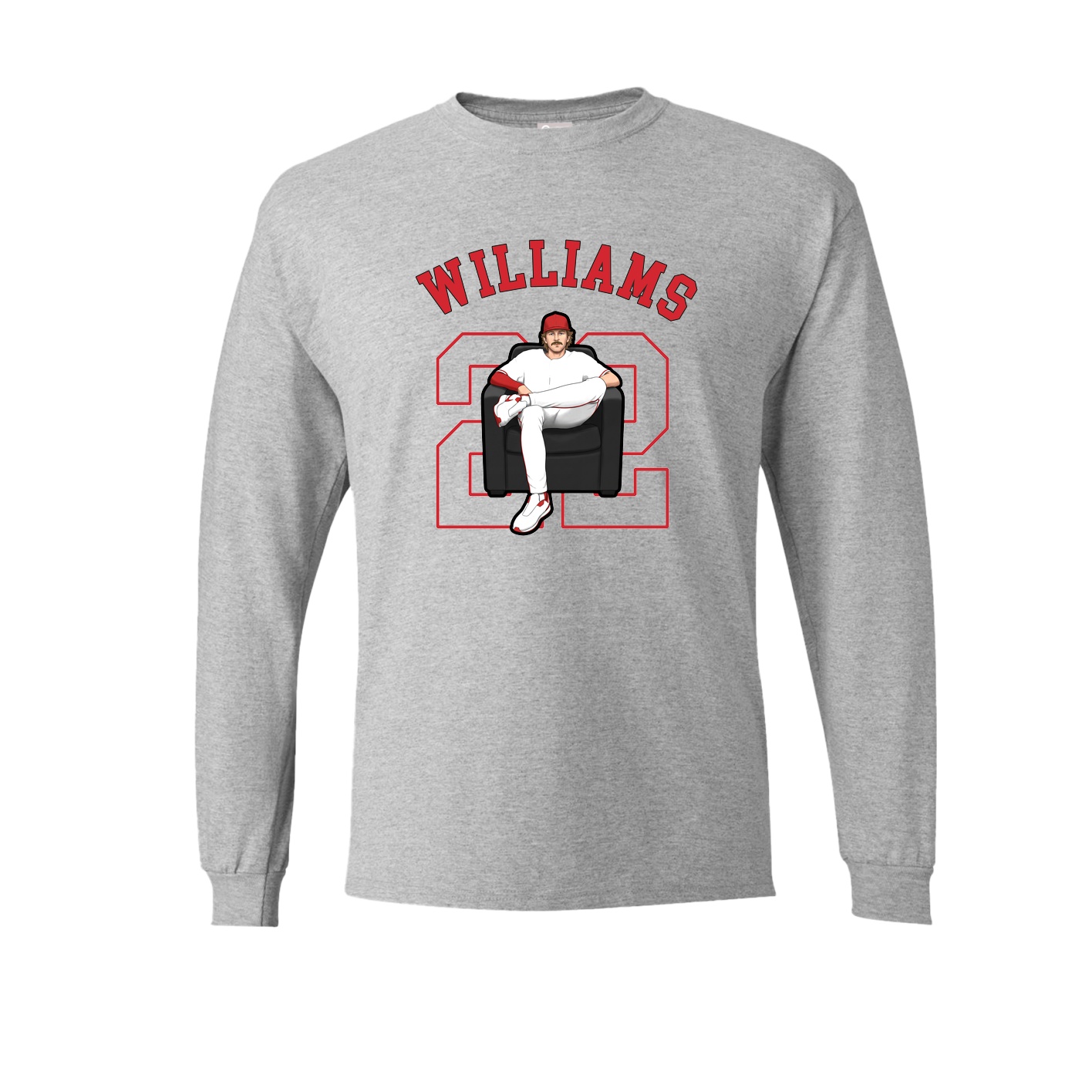 Long Sleeve Tee — Shirsey Arch in Grey