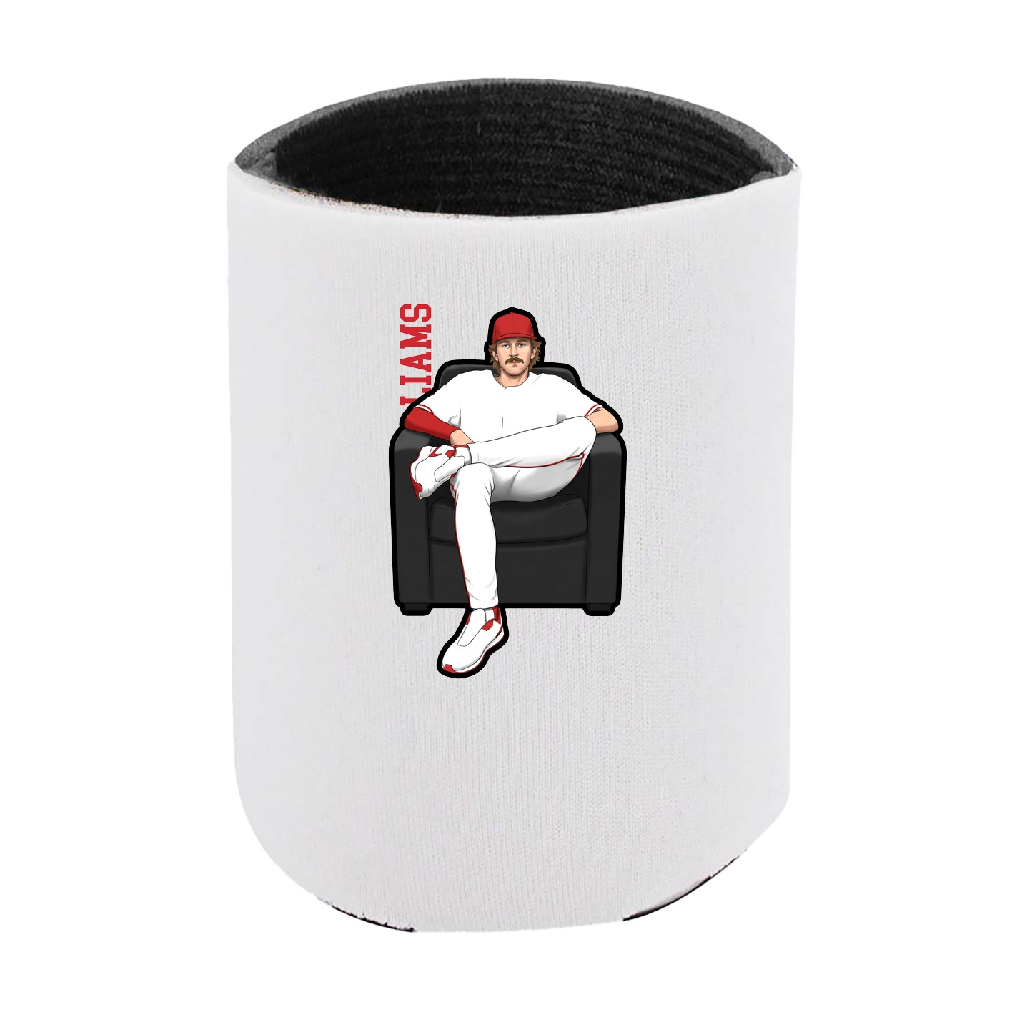Can Holder — Name Vertical in White