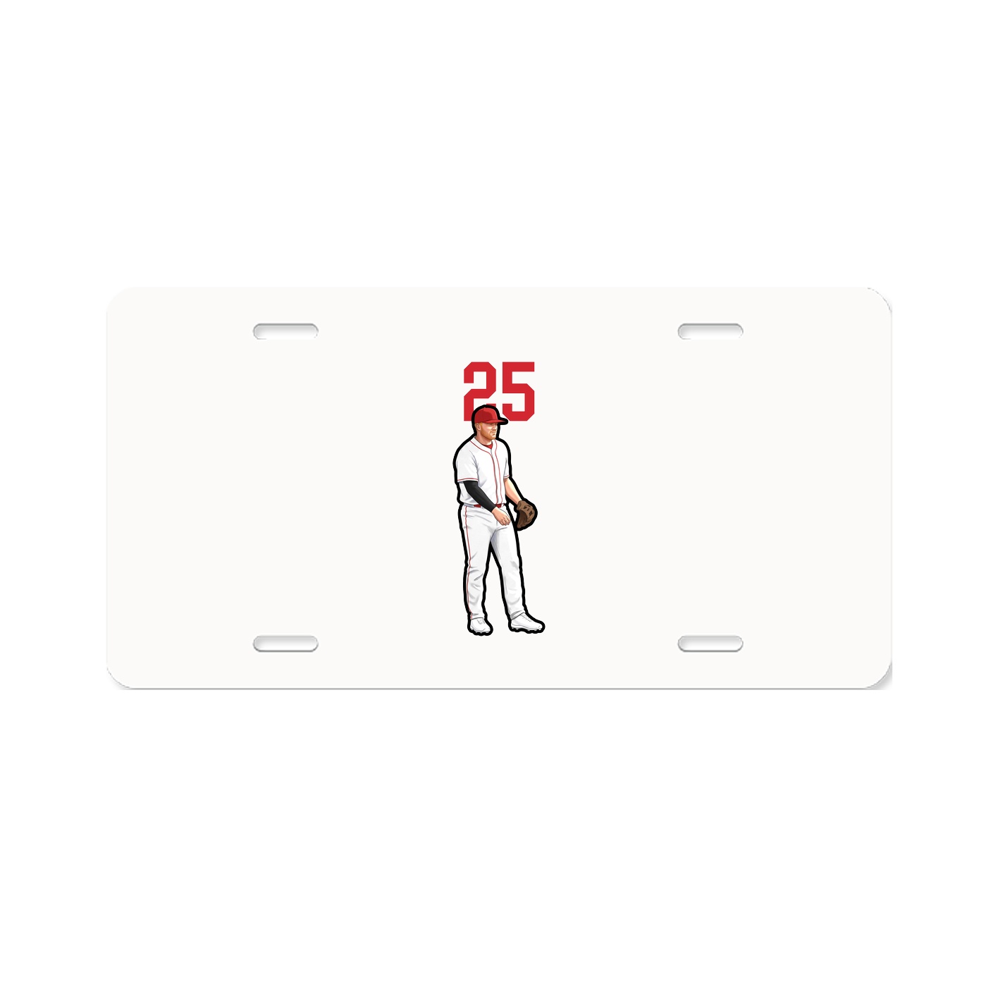 License Plate — Number Top in Classic