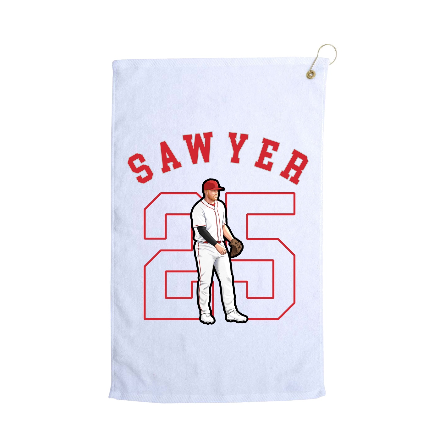 Golf Towel — Shirsey Arch in White