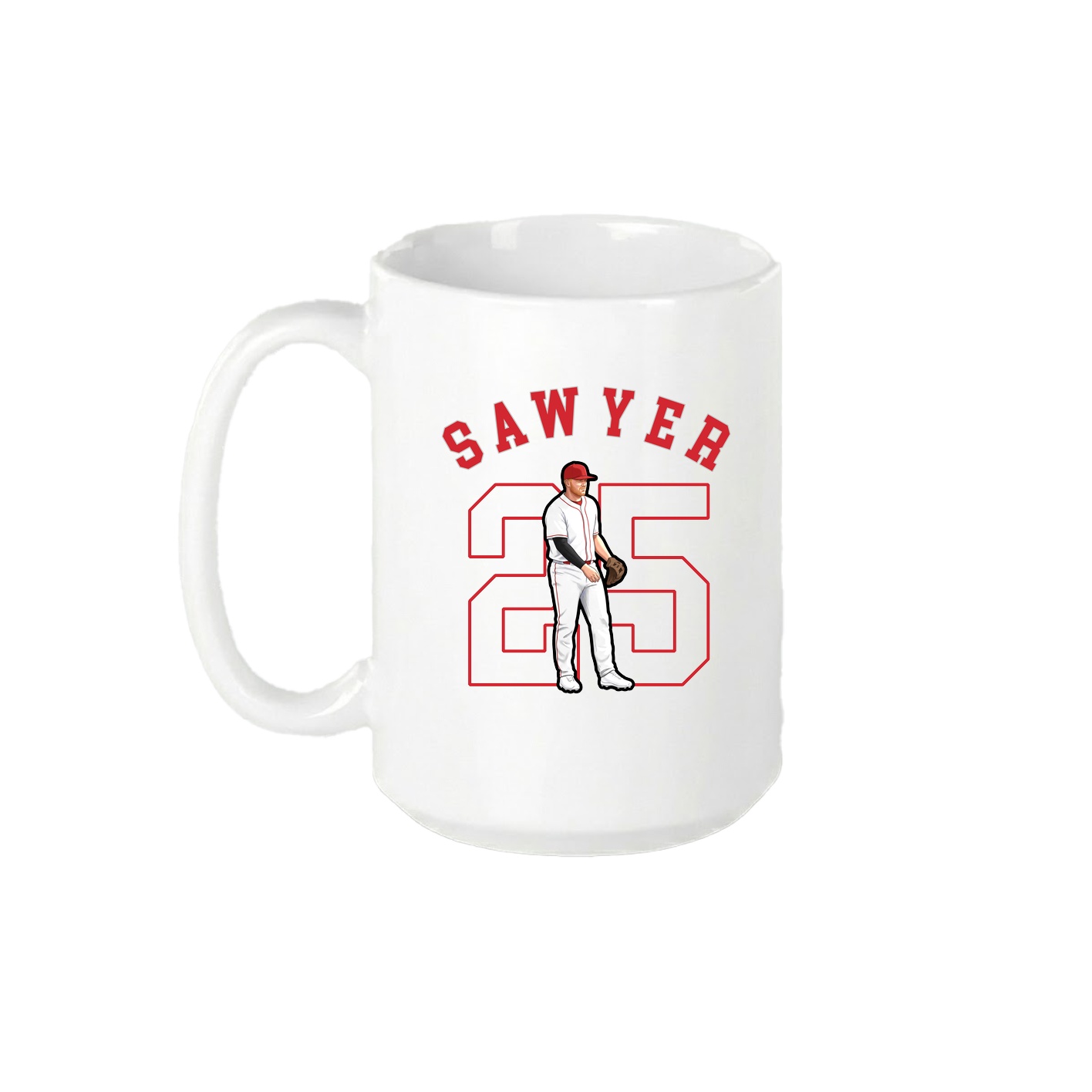 15oz Coffee Mug — Shirsey Arch in White